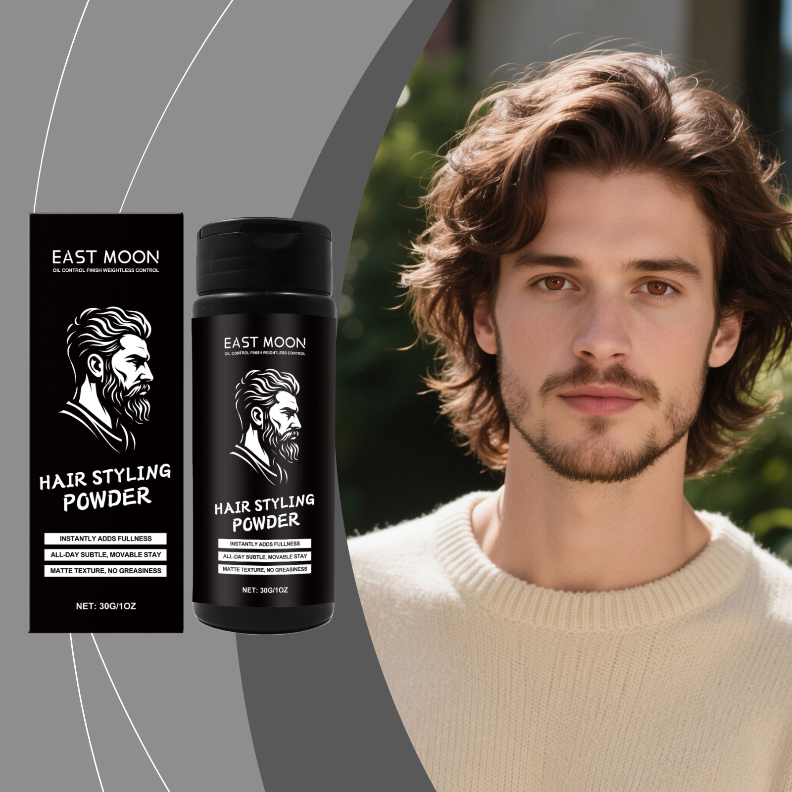 East Moon Hair Mousse & Gel volumizing oil control 30g | Premium Hair Care - Image 2