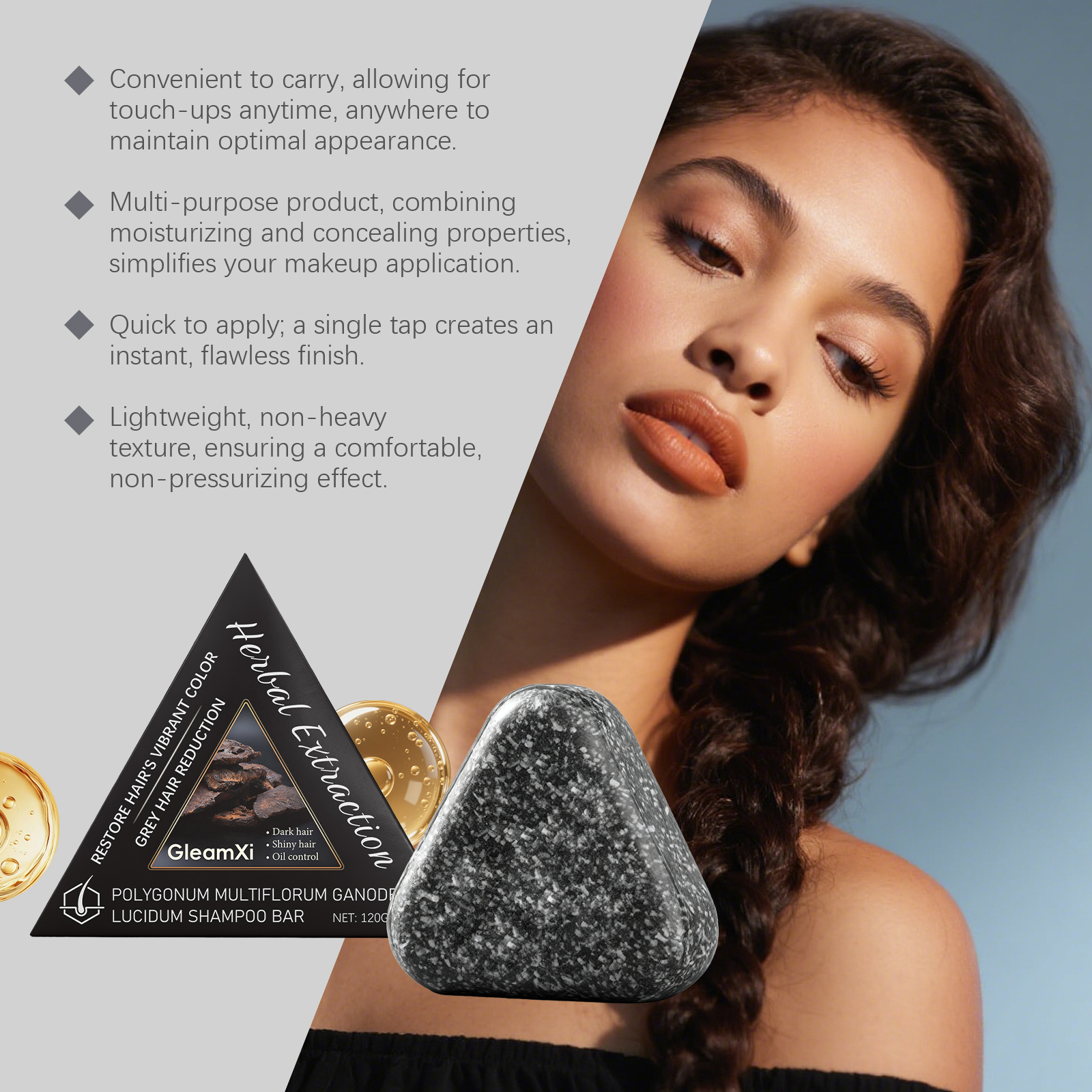 GleamXi Shampoo Bars & Hair Soap shampoo moisturizing smooth 120g | Premium Hair Care - Image 4