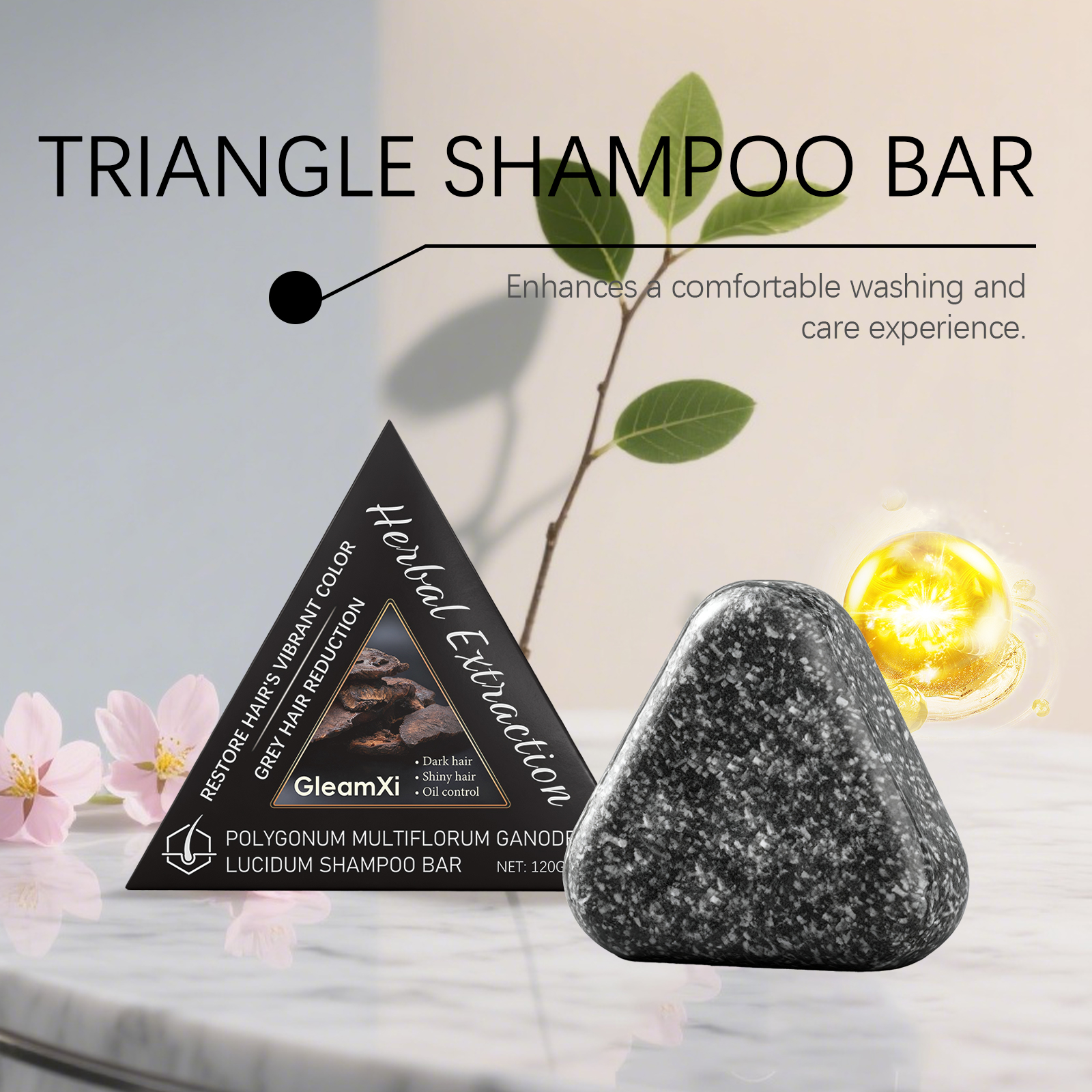 GleamXi Shampoo Bars & Hair Soap shampoo moisturizing smooth 120g | Premium Hair Care - Image 3