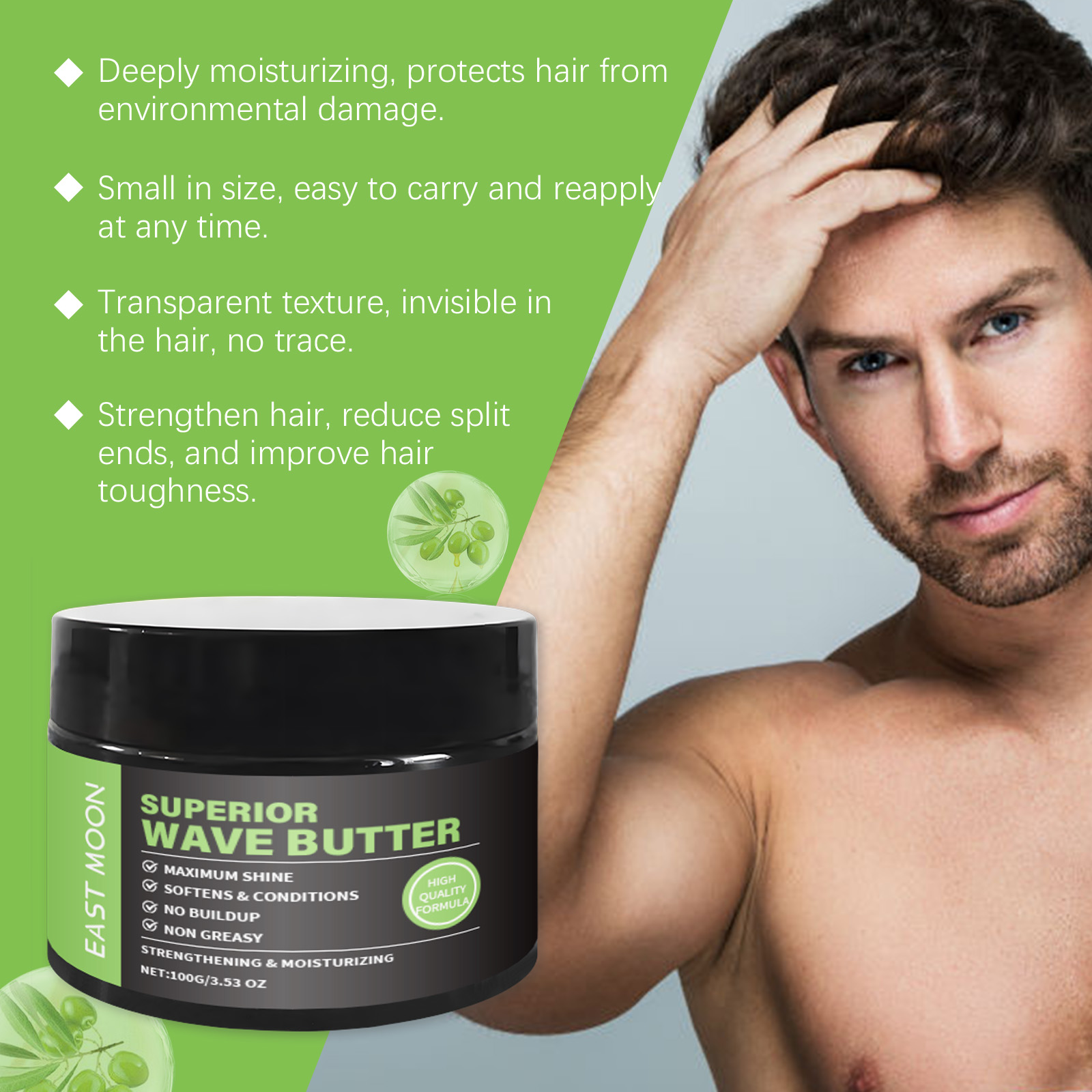 East Moon Hair Mousse & Gel volumizing refreshing styling 100g | Premium Hair Care - Image 4