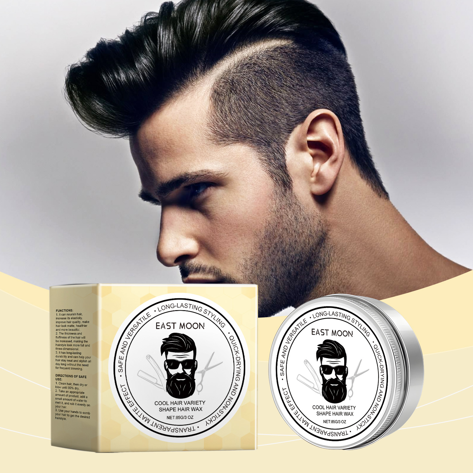East Moon Hair Mousse & Gel volumizing refreshing styling 85g | Premium Hair Care - Image 2