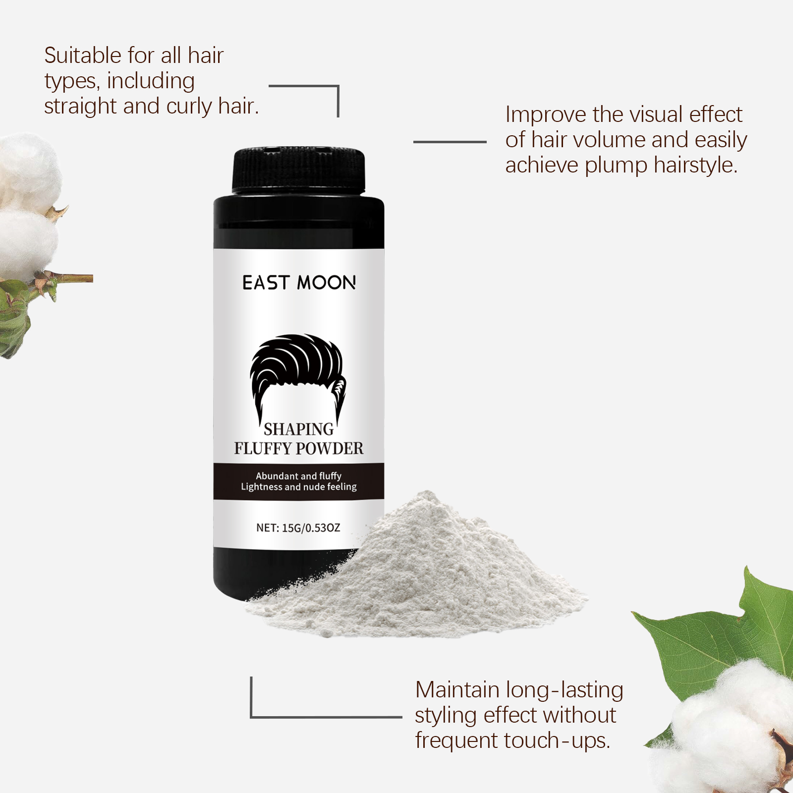 East Moon Hair Growth Products volumizing styling 15g | Premium Hair Care - Image 4