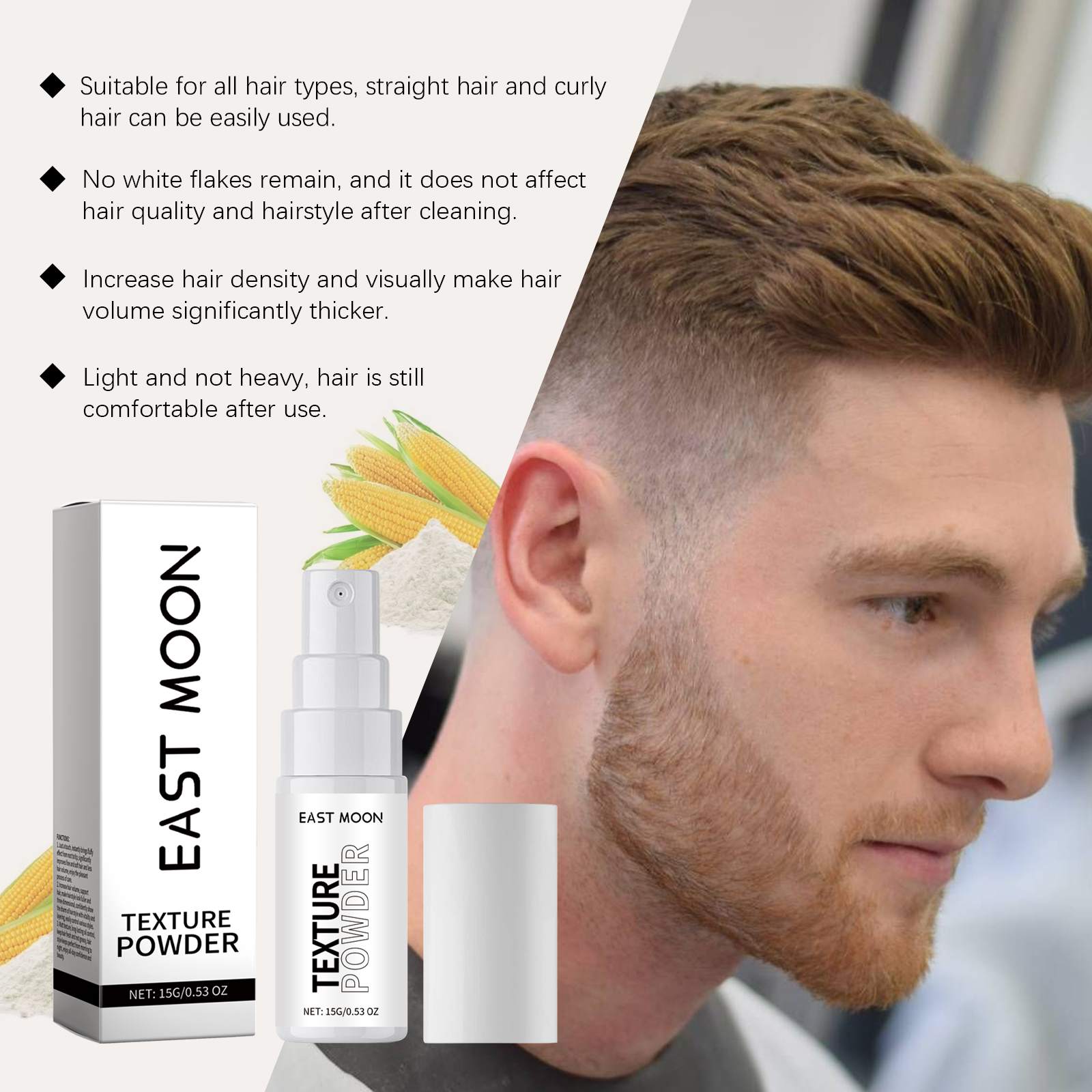 East Moon Hair Mousse & Gel volumizing oil control refreshing 15g | Premium Hair Care - Image 3