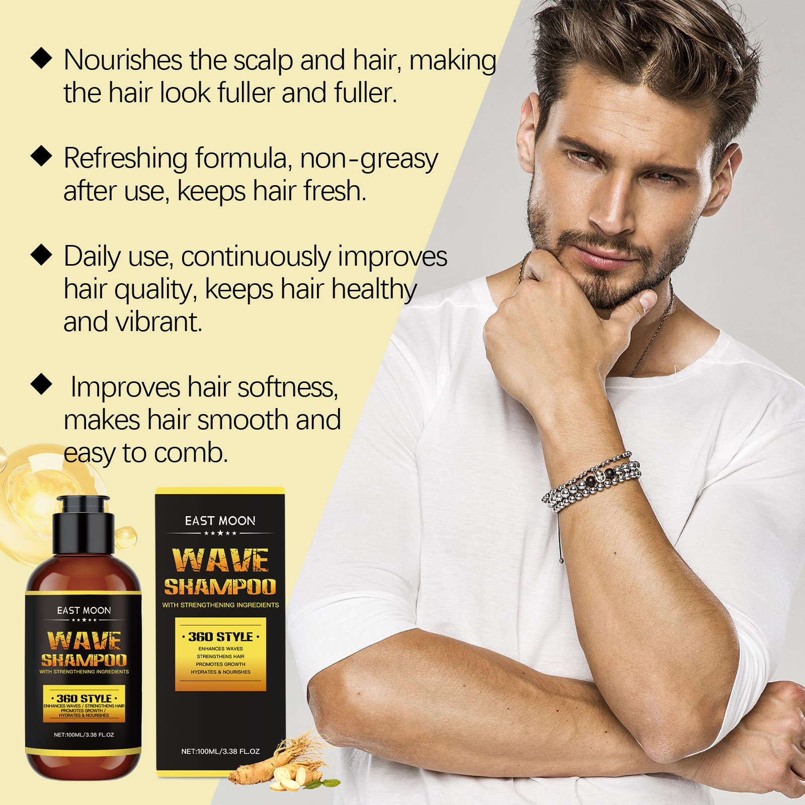 East Moon Shampoo shampoo volumizing hydrating 100ml | Premium Hair Care - Image 3