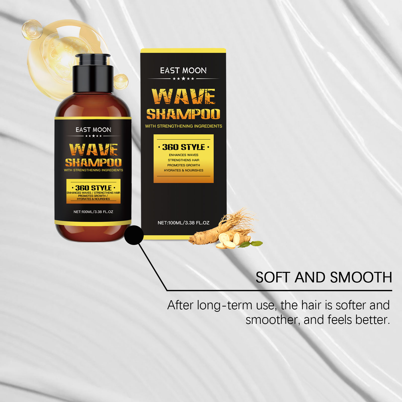 East Moon Shampoo shampoo volumizing hydrating 100ml | Premium Hair Care - Image 4