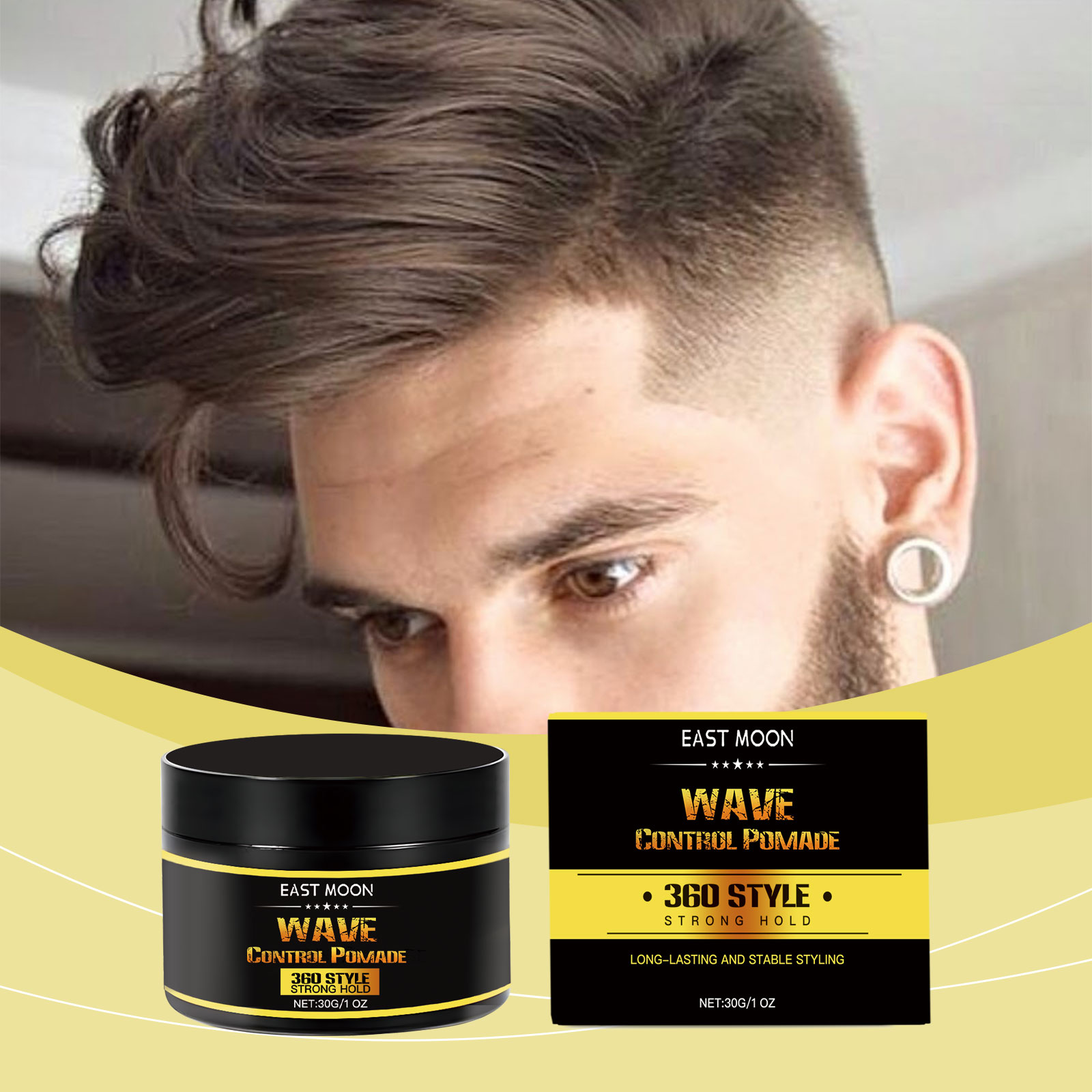 East Moon Hair Mousse & Gel smooth styling volumizing 30g | Premium Hair Care - Image 2