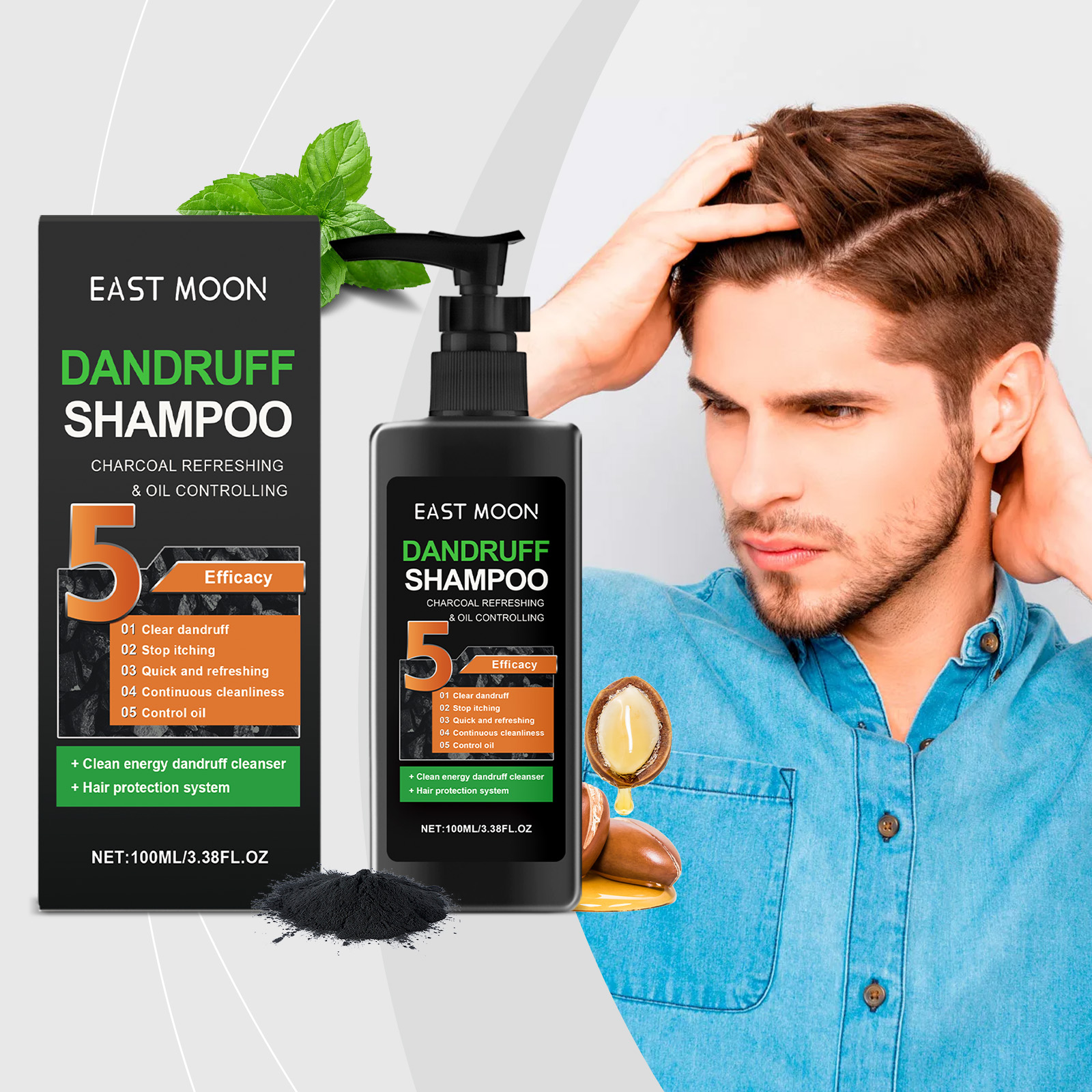 East Moon Shampoo hair care shampoo volumizing 100ml | Premium Hair Care - Image 2