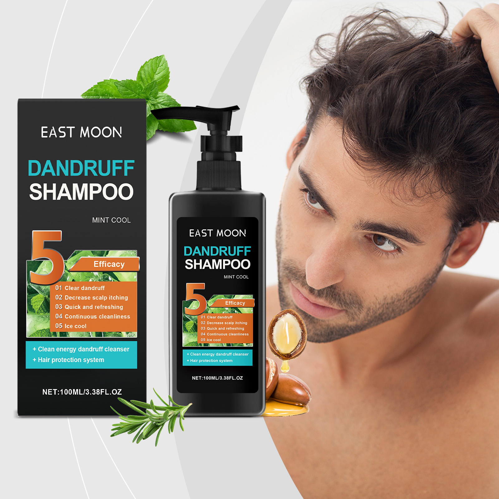 East Moon Shampoo shampoo oil control refreshing 100ml | Premium Hair Care - Image 2