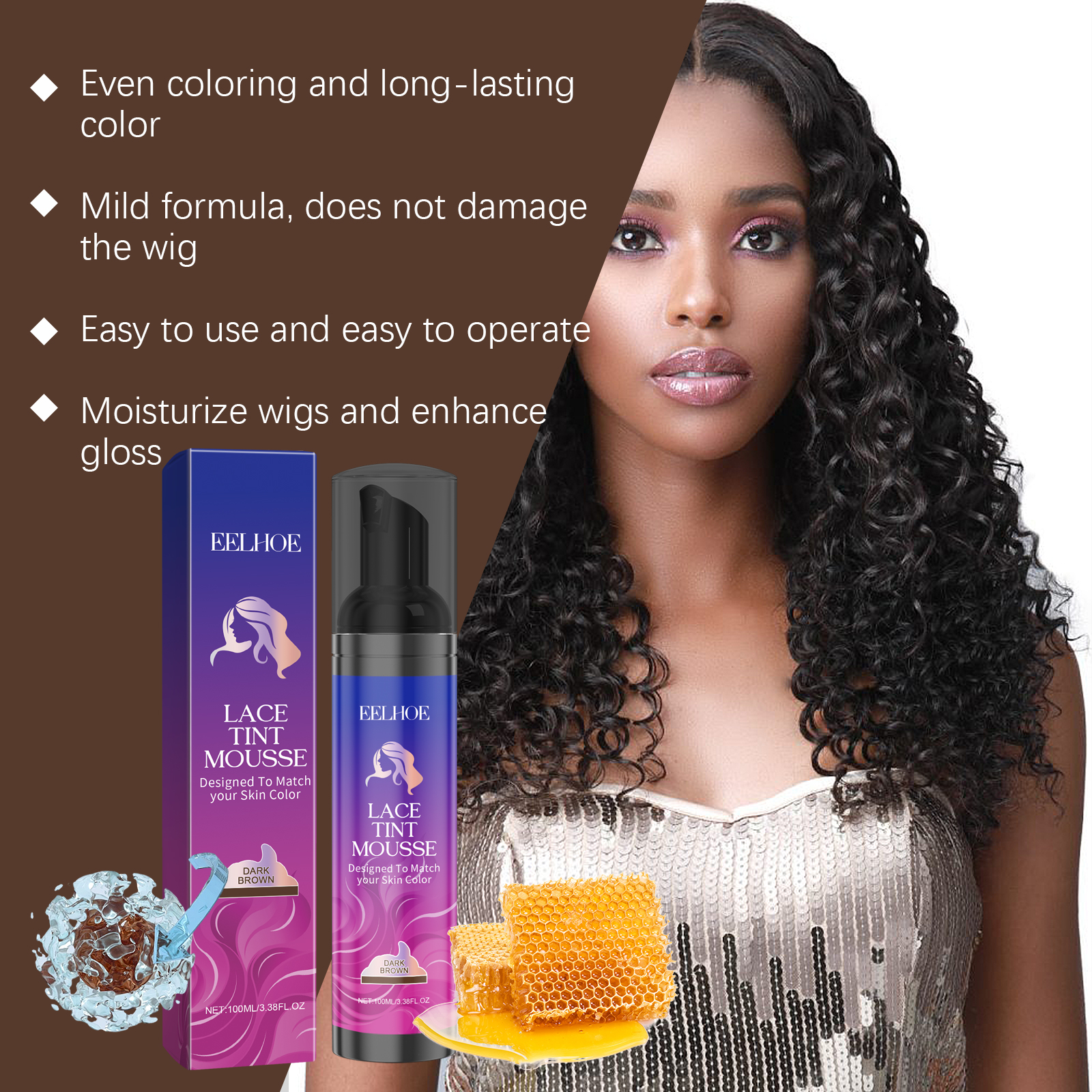 EELHOE Hair Mousse & Gel styling 100ml | Premium Hair Care - Image 3