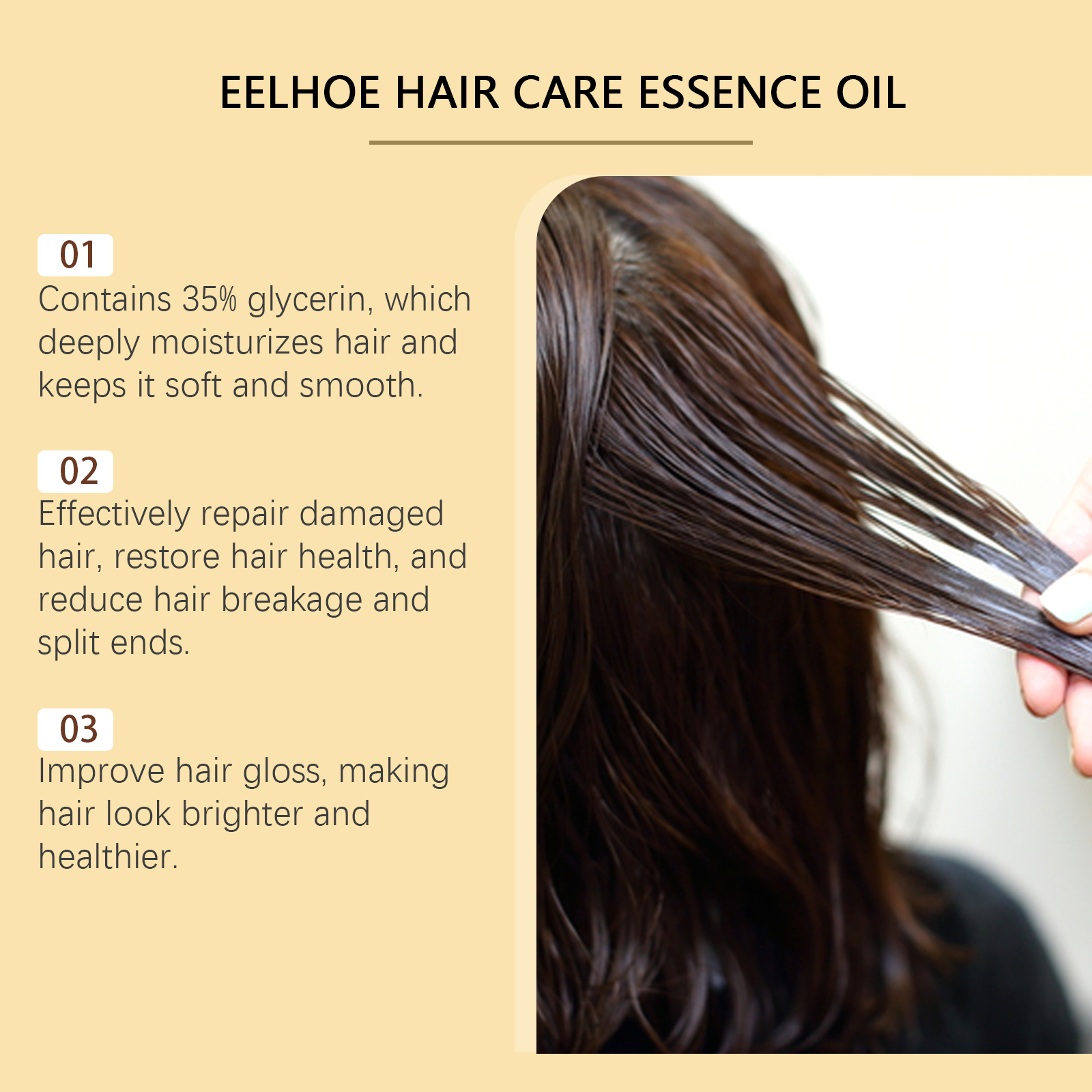 EELHOE Hair Oils & Treatments hair treatment moisturizing oil 50ml | Premium Hair Care - Image 3