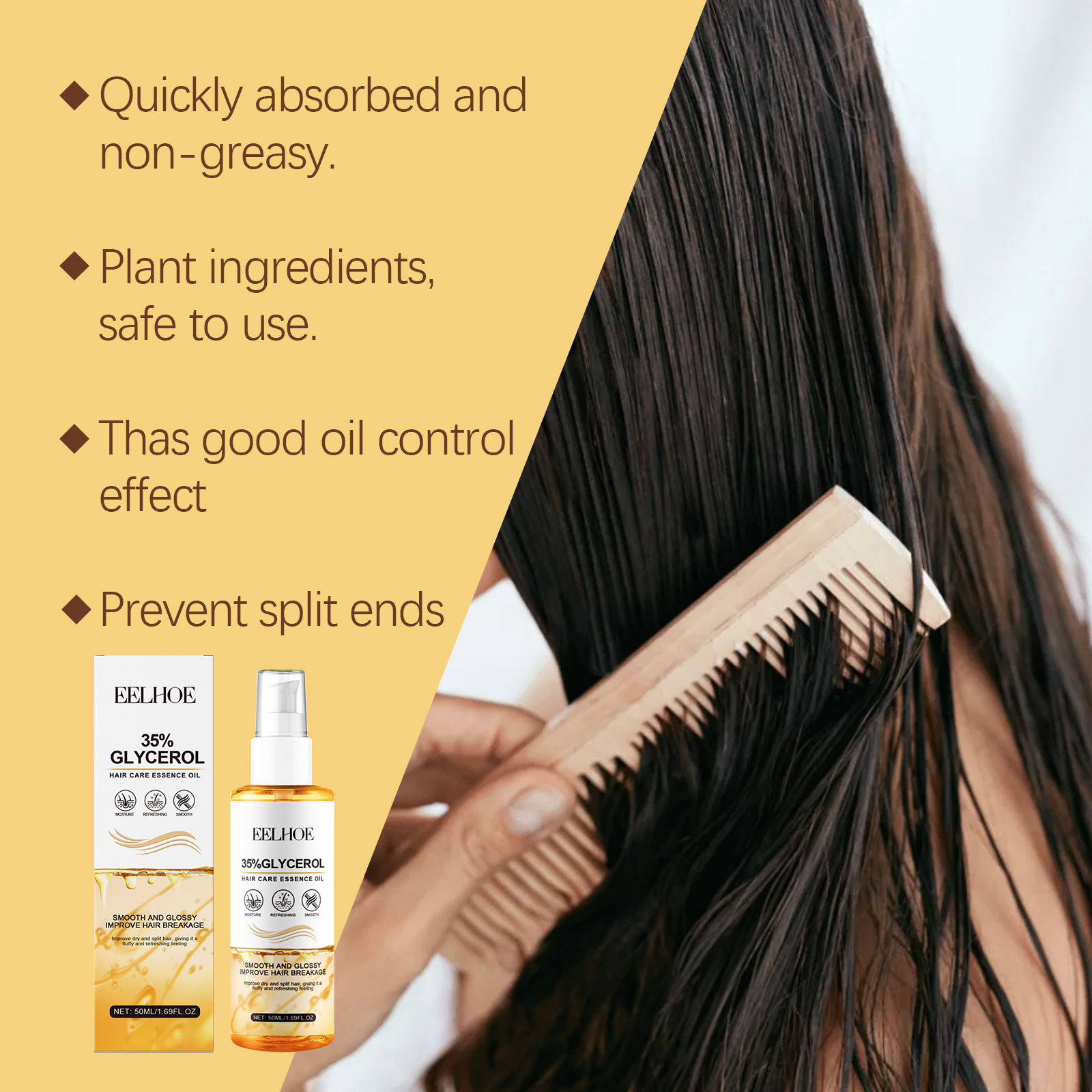 EELHOE Hair Oils & Treatments hair treatment moisturizing oil 50ml | Premium Hair Care - Image 4