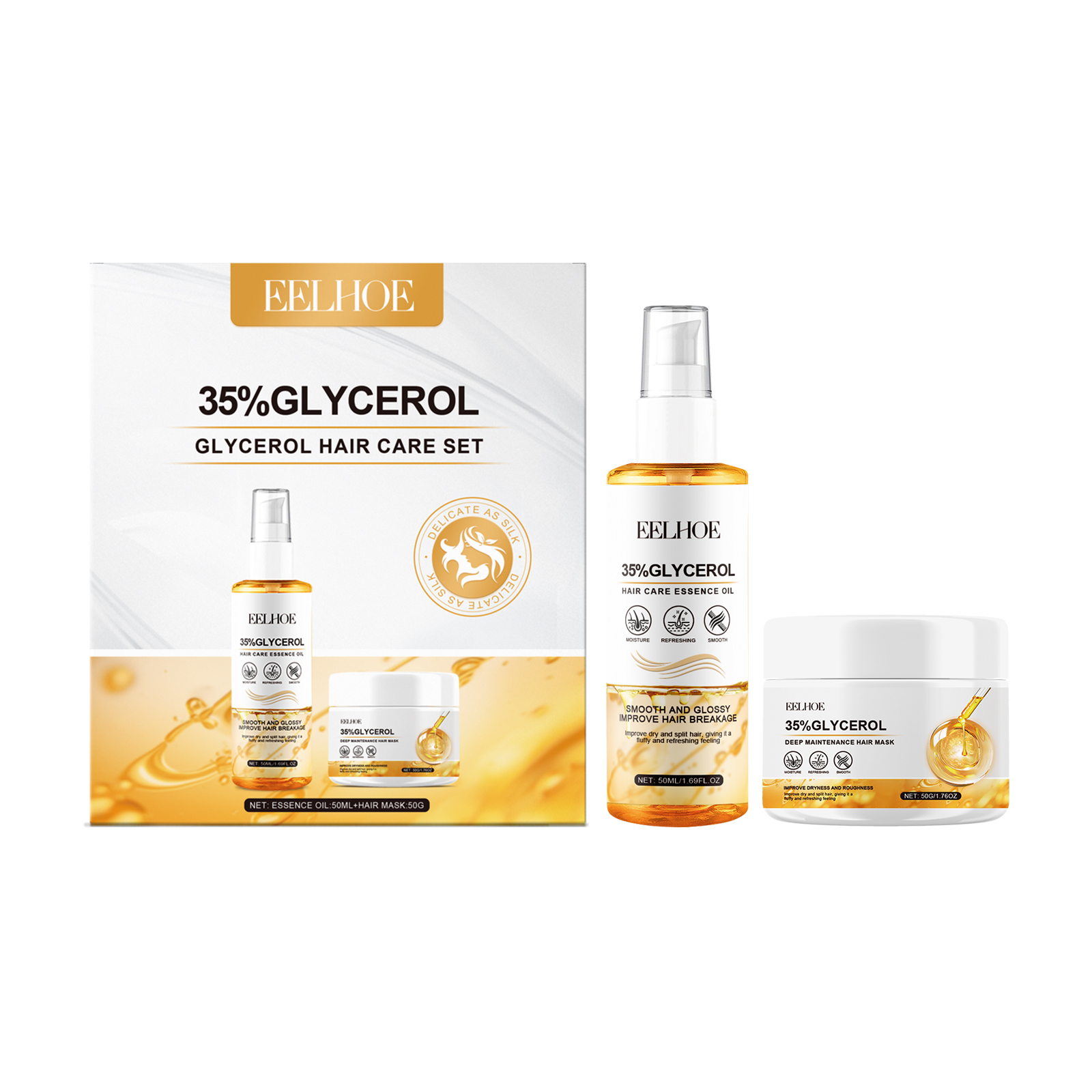 EELHOE Hair Oils & Treatments hair treatment moisturizing hydrating 1set | Premium Hair Care