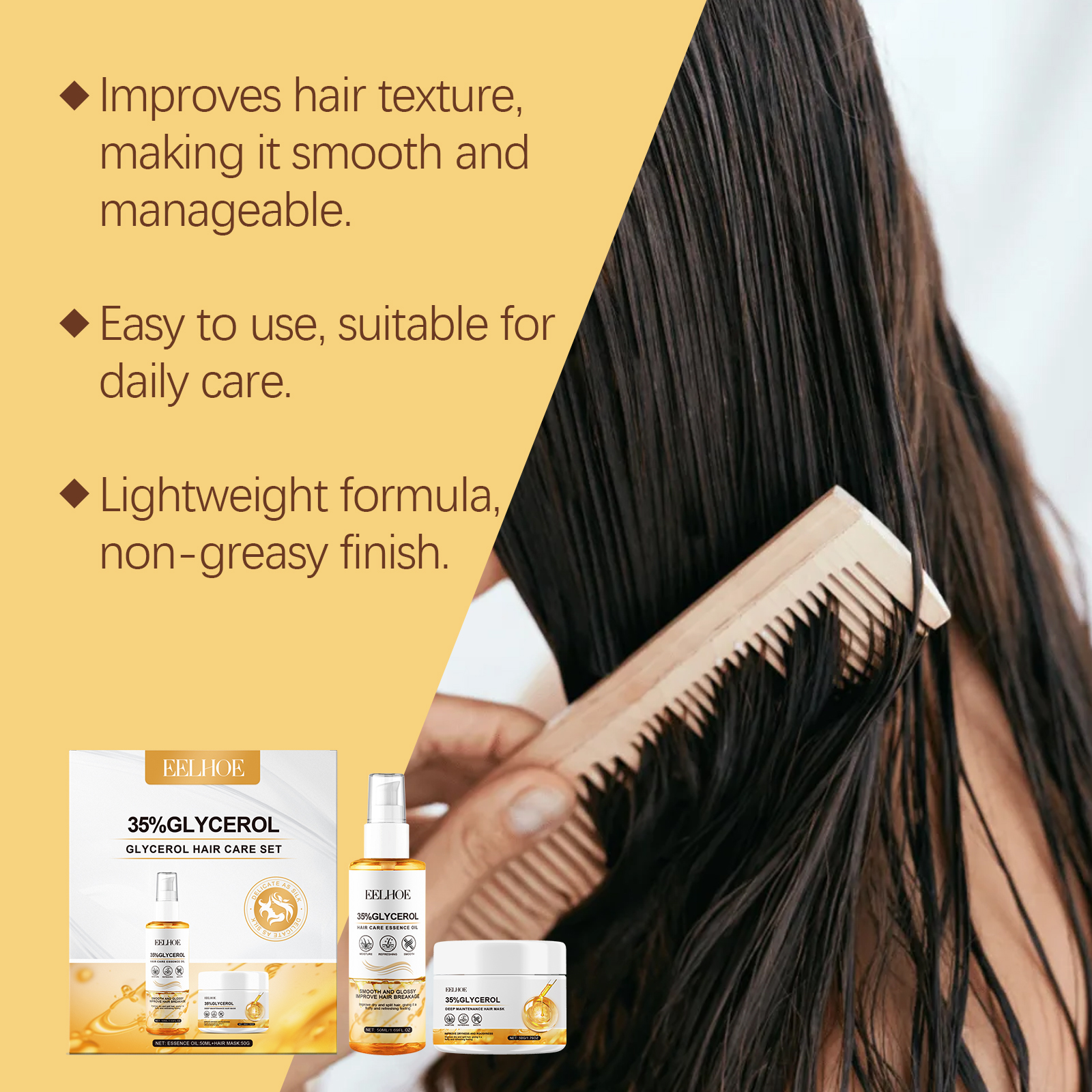 EELHOE Hair Oils & Treatments hair treatment moisturizing hydrating 1set | Premium Hair Care - Image 3