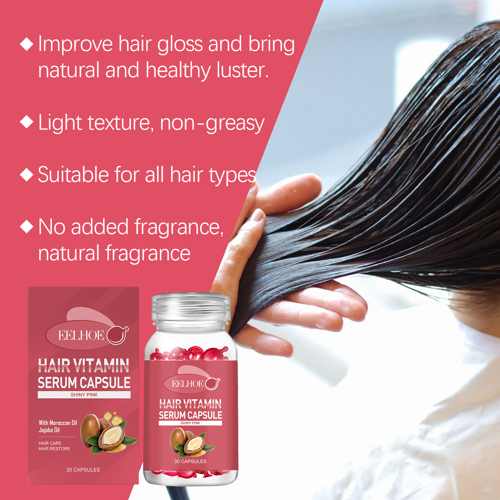 EELHOE Hair Oils & Treatments hair treatment smooth oil 30pieces | Premium Hair Care - Image 3