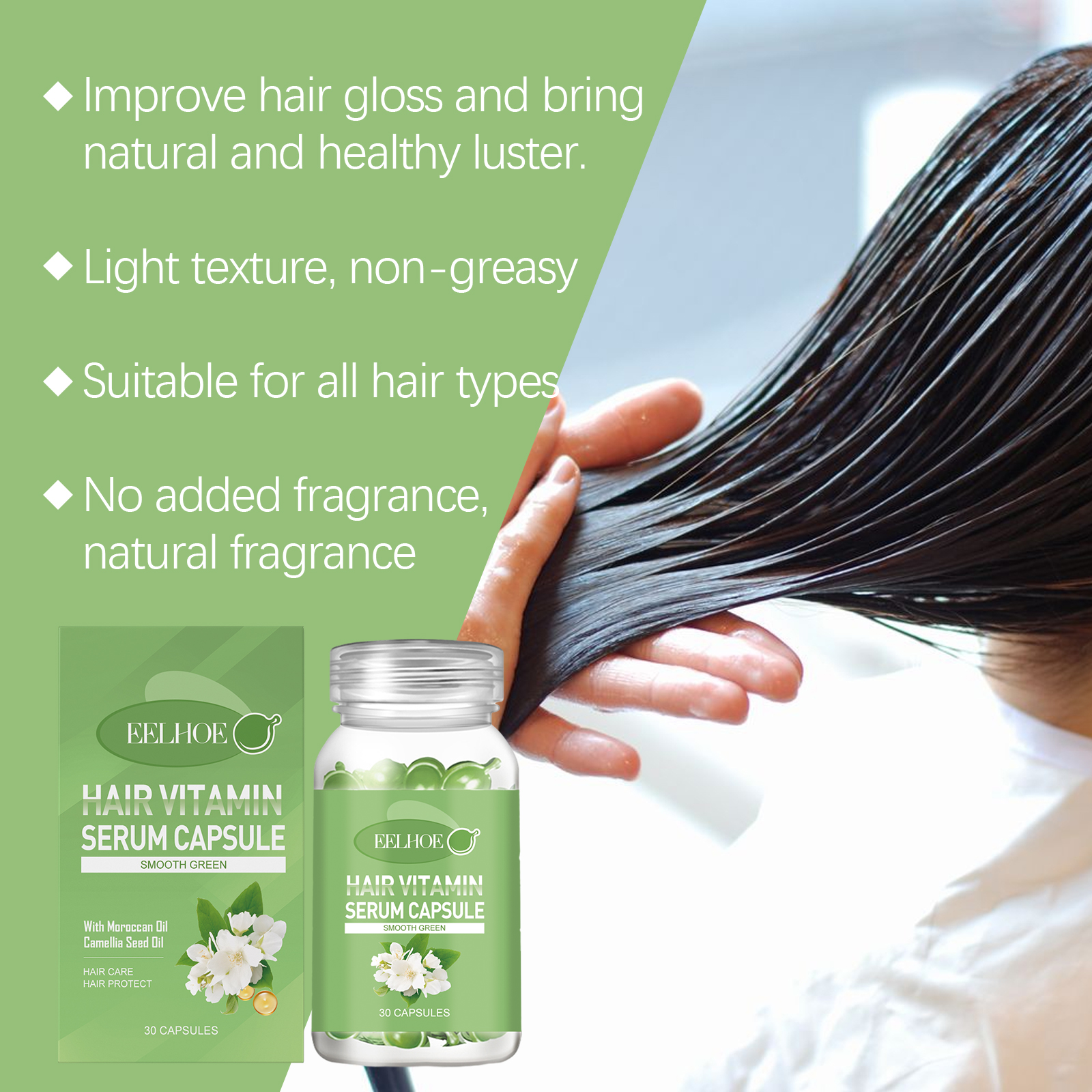 EELHOE Hair Oils & Treatments hair treatment smooth oil 30pieces | Premium Hair Care - Image 3