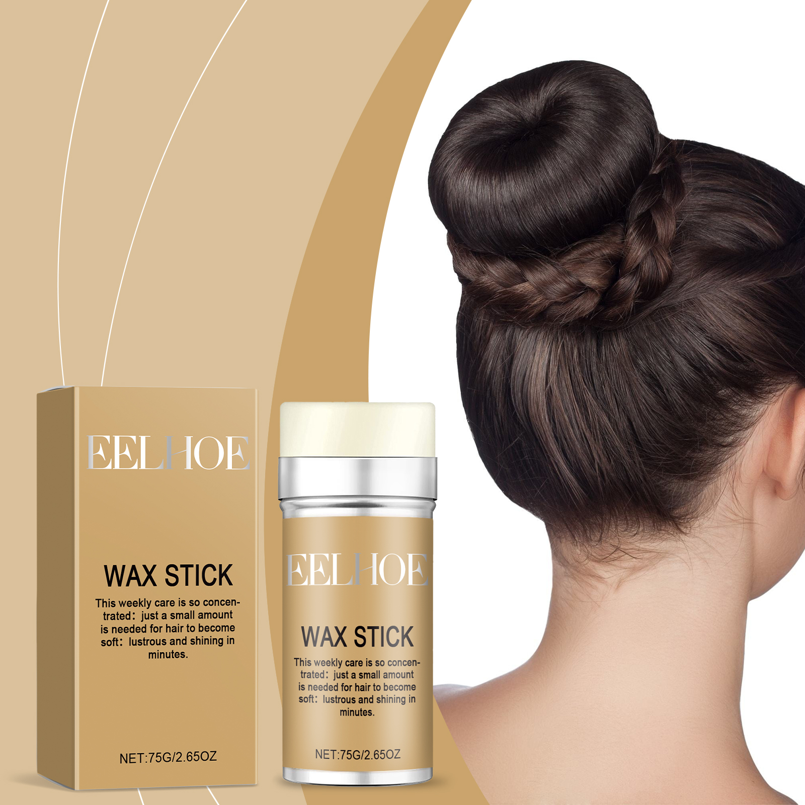 EELHOE Hair Mousse & Gel styling natural portable 75g | Premium Hair Care - Image 2