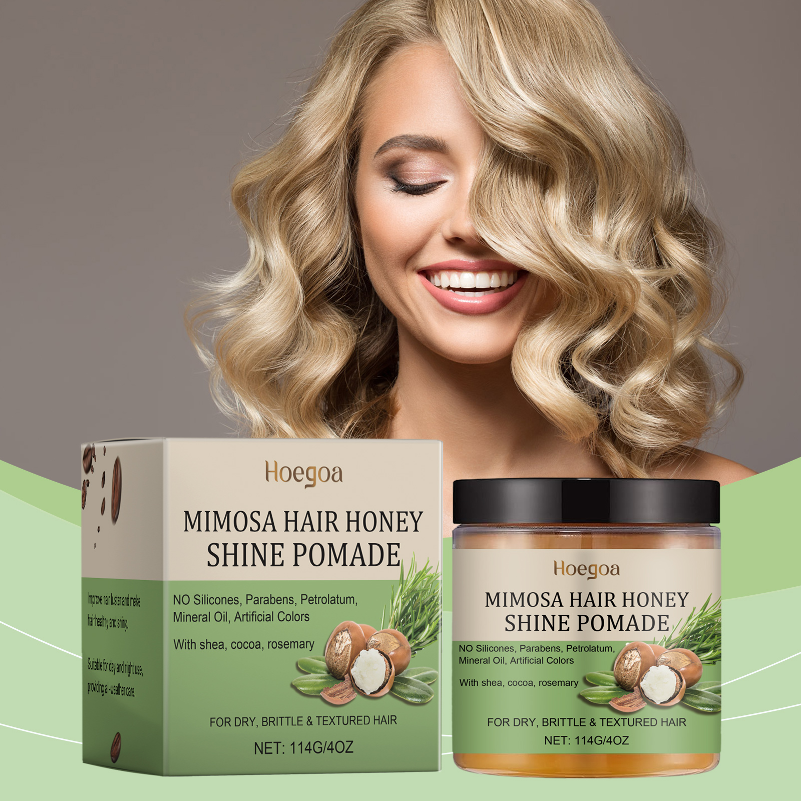 Hoegoa Hair Mousse & Gel hair treatment smooth repair 114g | Premium Hair Care - Image 2
