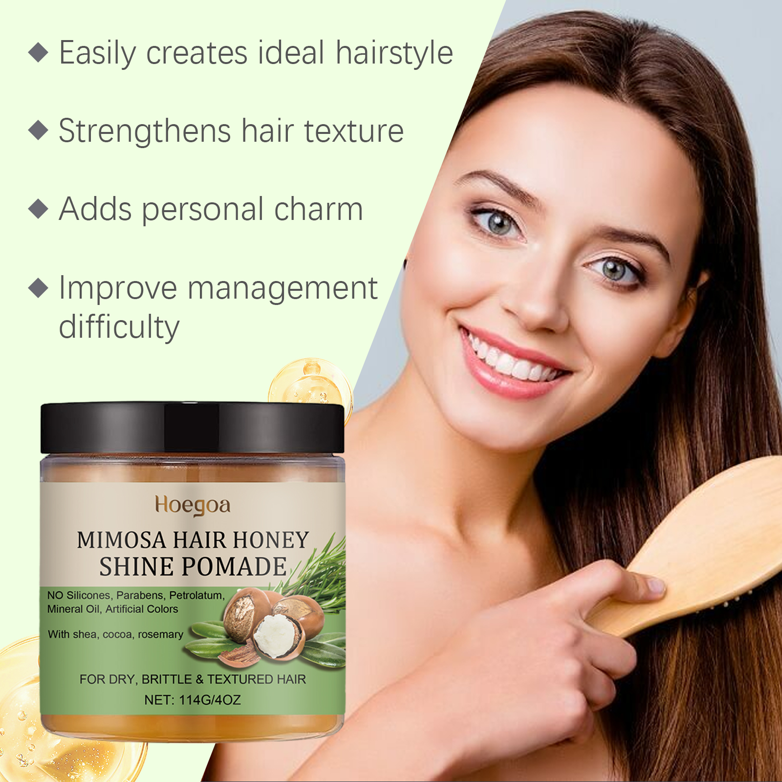 Hoegoa Hair Mousse & Gel hair treatment smooth repair 114g | Premium Hair Care - Image 4
