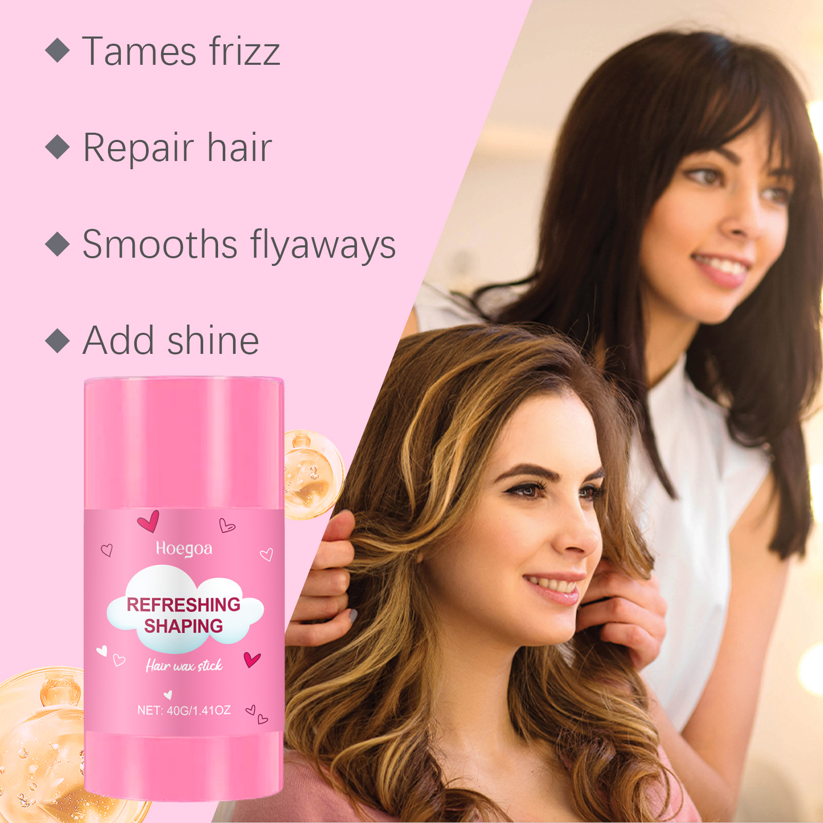 Hoegoa Hair Mousse & Gel hydrating refreshing styling 40g | Premium Hair Care - Image 3