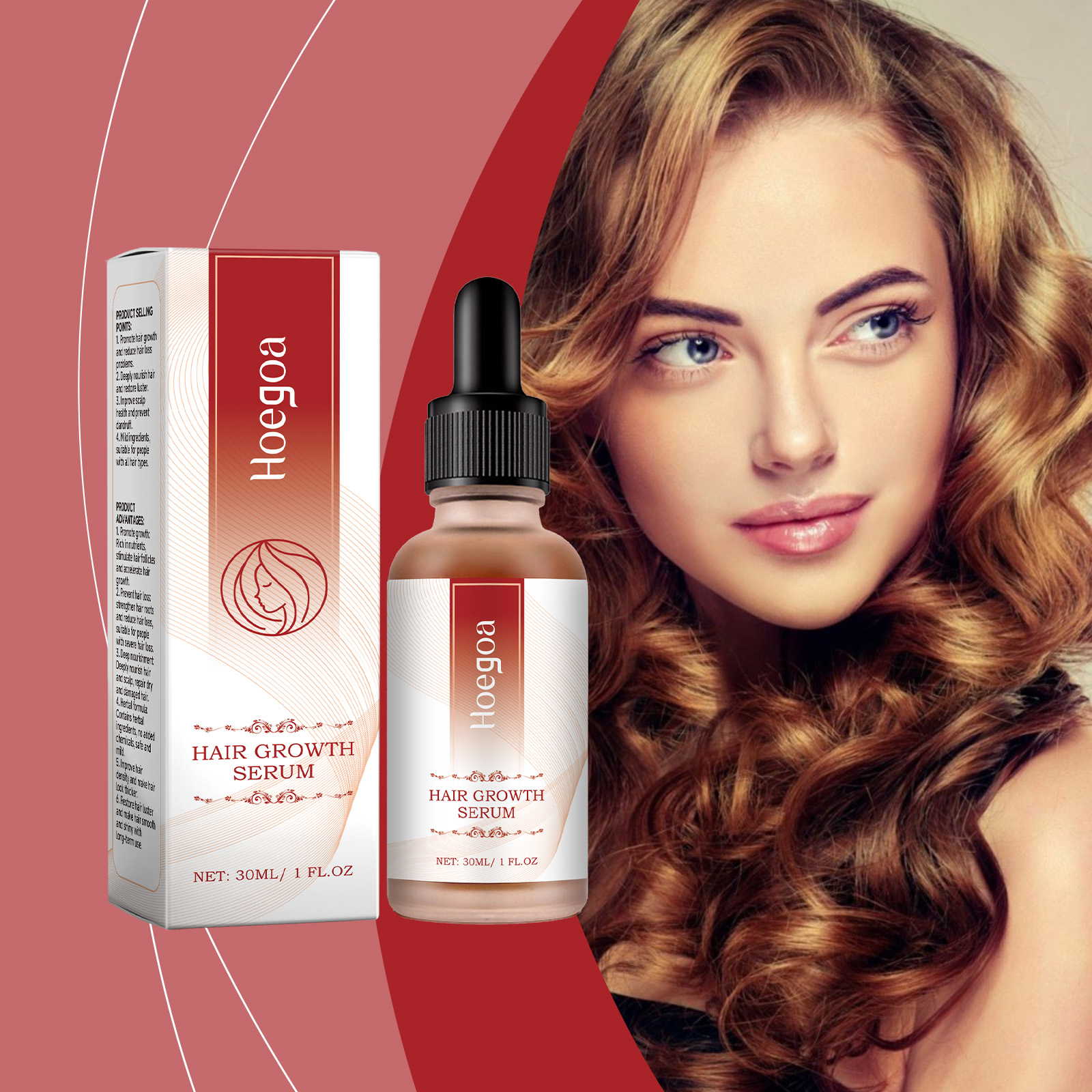 Hoegoa Hair Serums & Essences hair treatment smooth hydrating 30ml/盒 | Premium Hair Care - Image 2