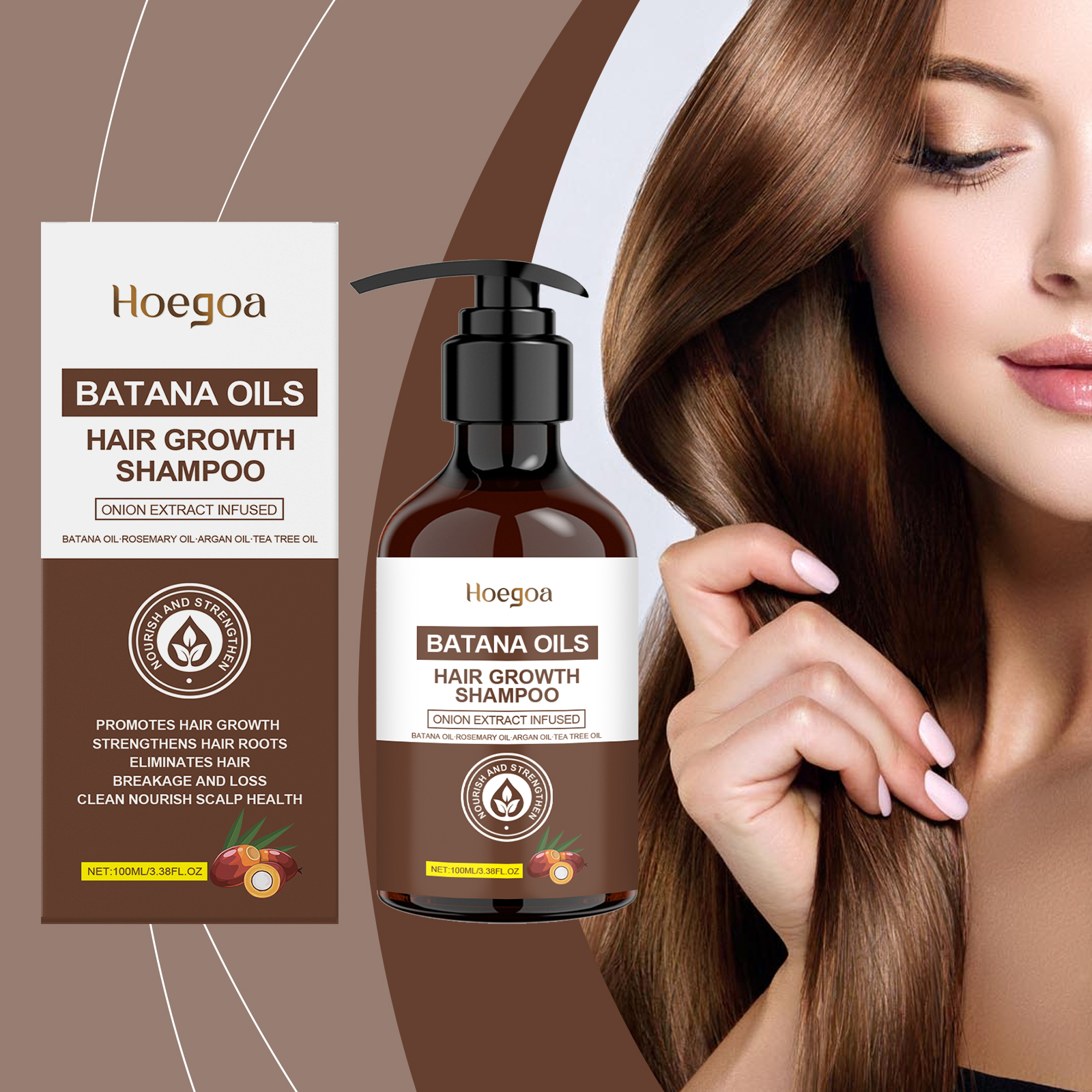 Hoegoa Shampoo shampoo moisturizing smooth 100ml | Premium Hair Care - Image 2