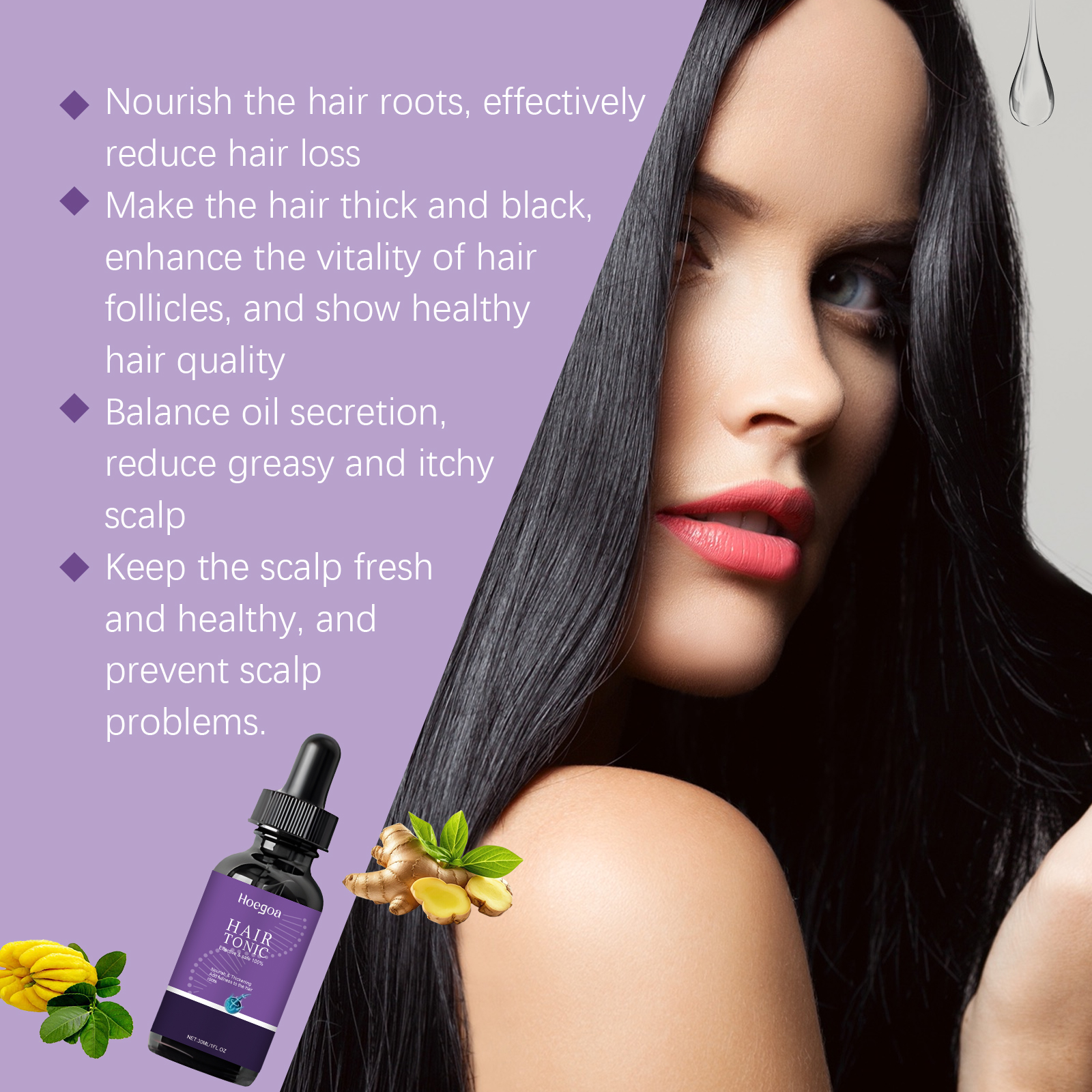 Hoegoa Hair Serums & Essences hair treatment moisturizing volumizing 30ml | Premium Hair Care - Image 4