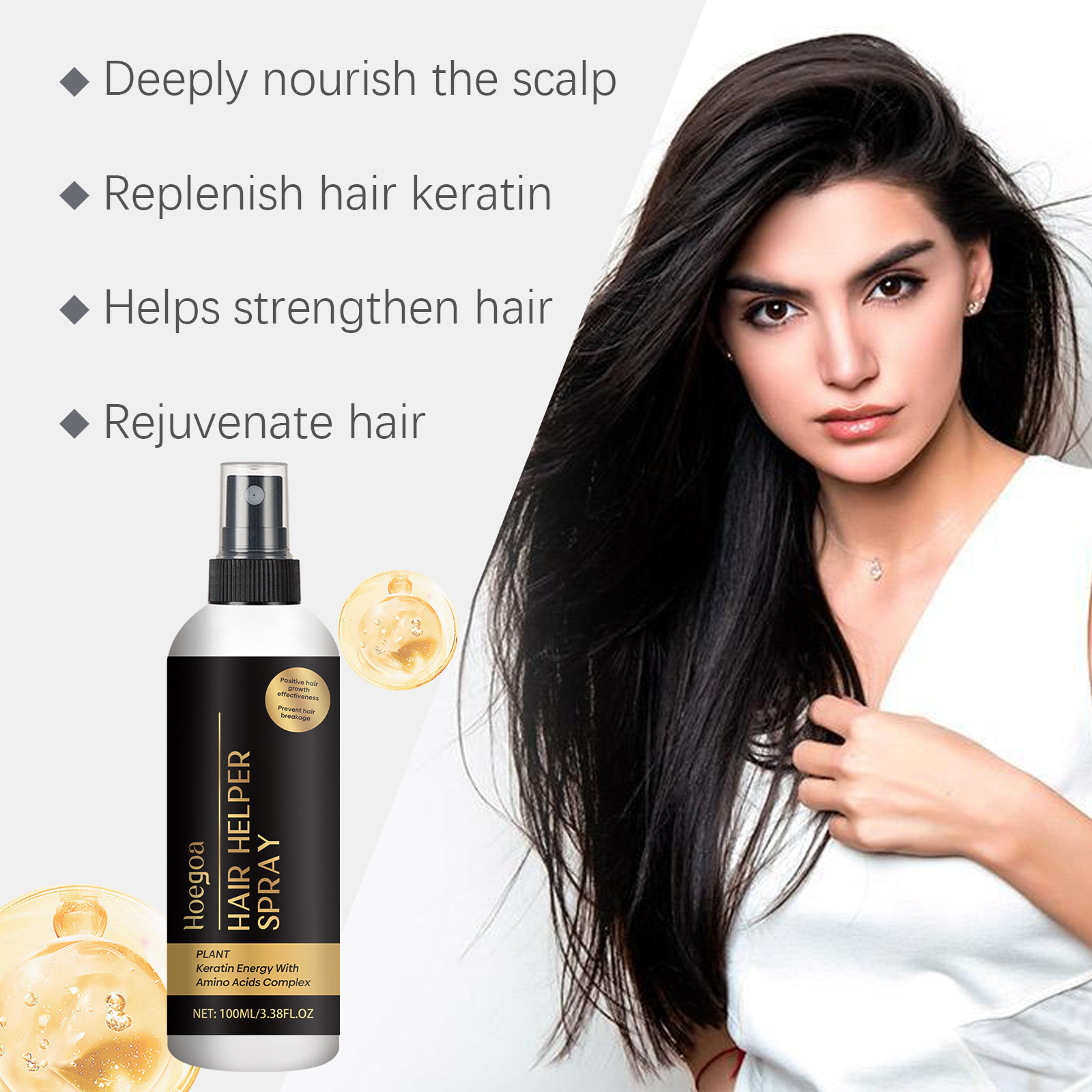 Hoegoa Hair Serums & Essences hair treatment smooth spray 100ml | Premium Hair Care - Image 4