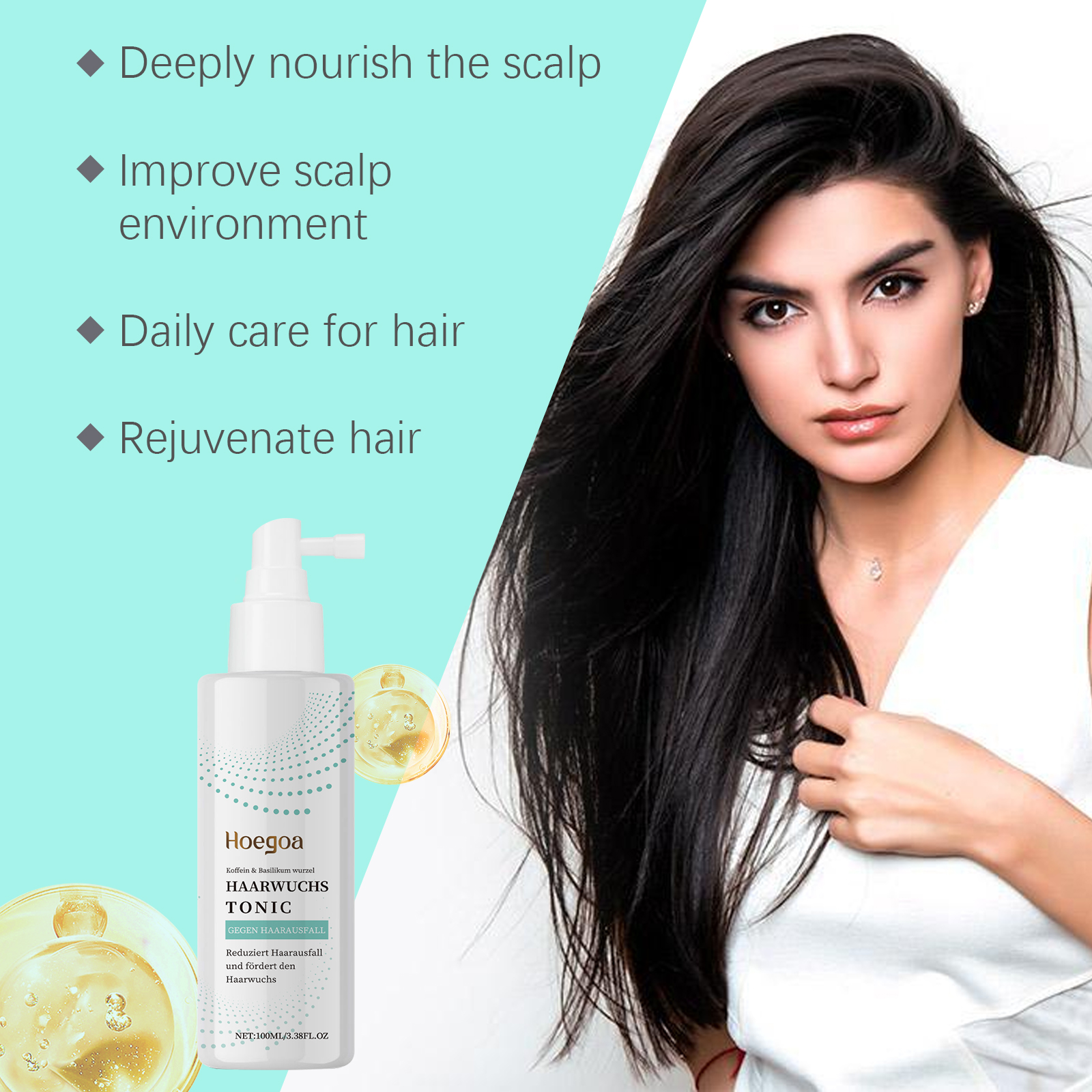 Hoegoa Hair Serums & Essences smooth repair spray 100ml | Premium Hair Care - Image 3