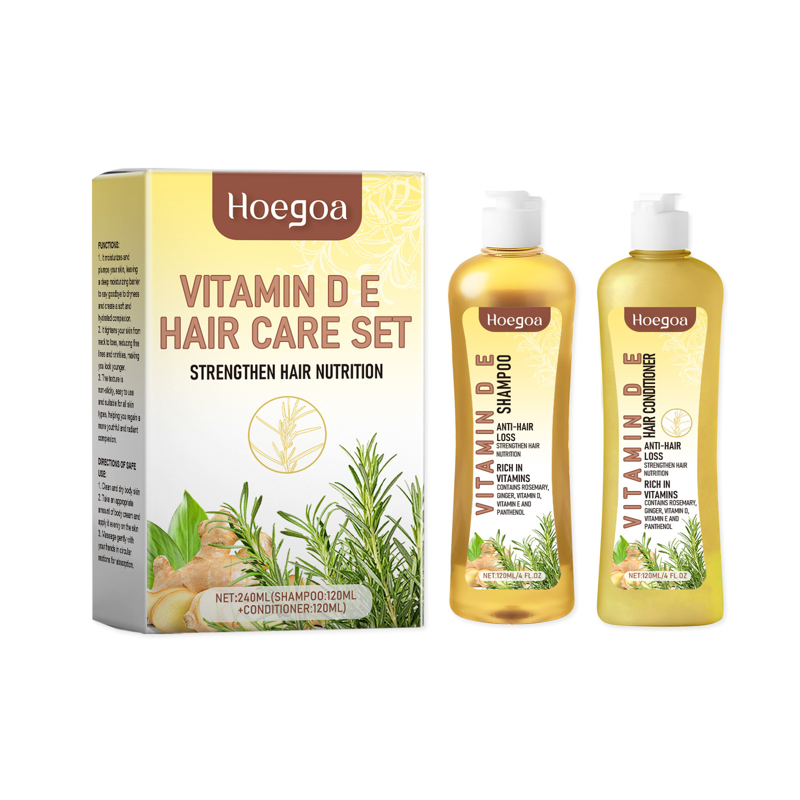 Hoegoa Shampoo volumizing scalp rosemary 1set | Premium Hair Care - Image 9