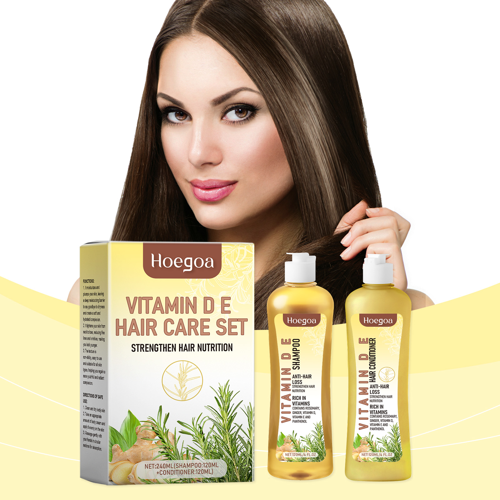 Hoegoa Shampoo volumizing scalp rosemary 1set | Premium Hair Care - Image 2