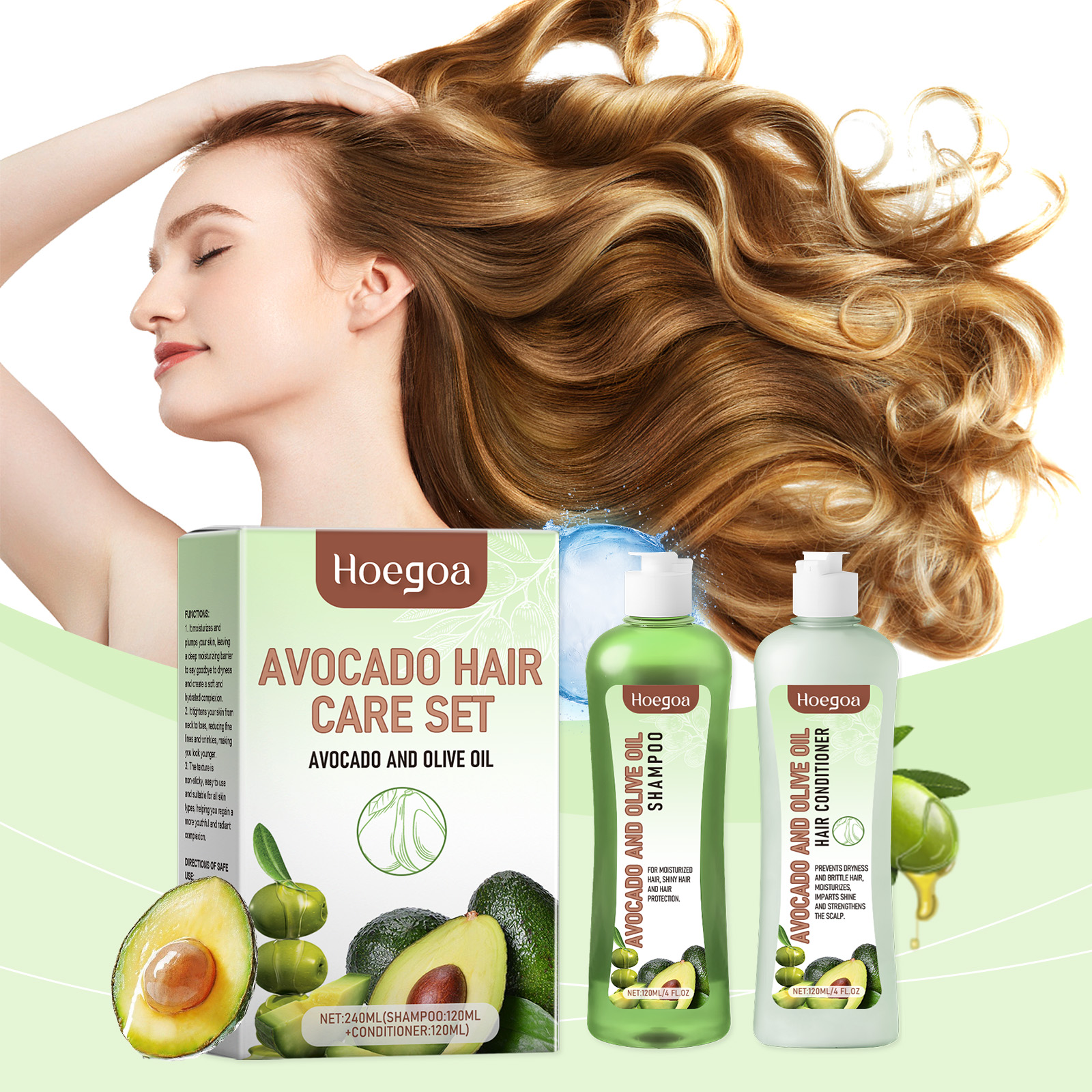 Hoegoa Shampoo hair treatment moisturizing shiny 1set | Premium Hair Care - Image 2
