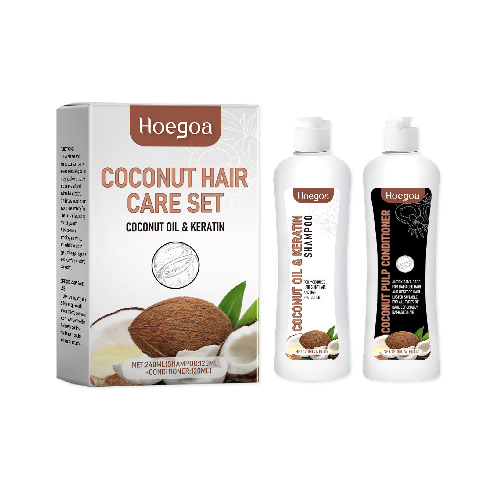 Hoegoa Shampoo hair treatment moisturizing smooth 1set | Premium Hair Care