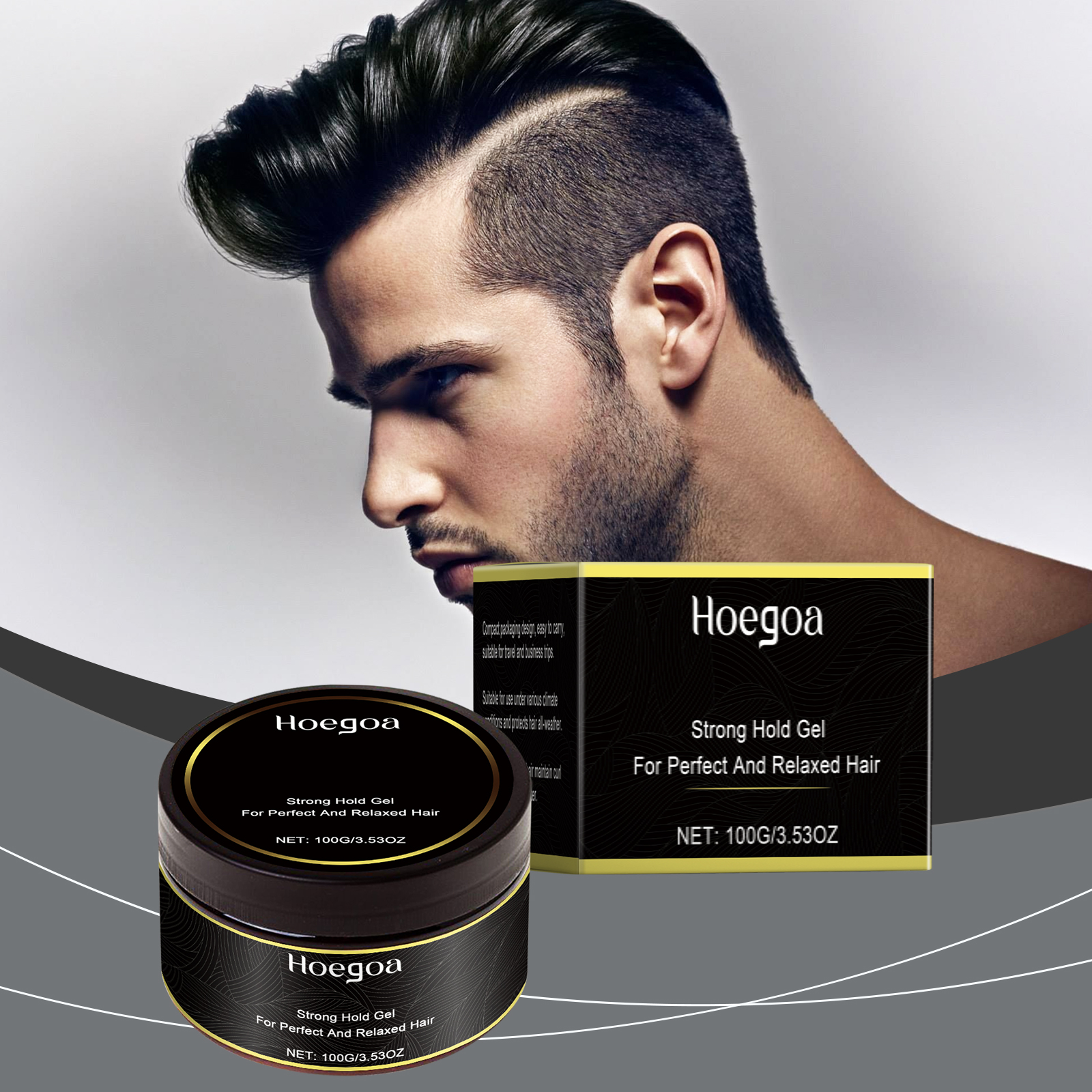 Hoegoa Hair Mousse & Gel moisturizing refreshing styling 100g | Premium Hair Care - Image 2