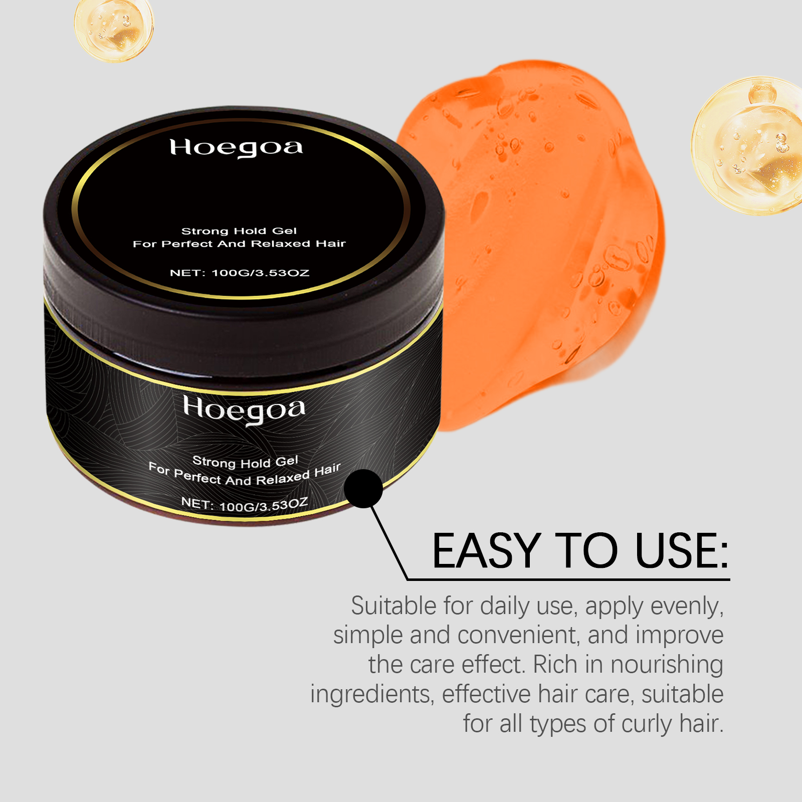 Hoegoa Hair Mousse & Gel moisturizing refreshing styling 100g | Premium Hair Care - Image 3