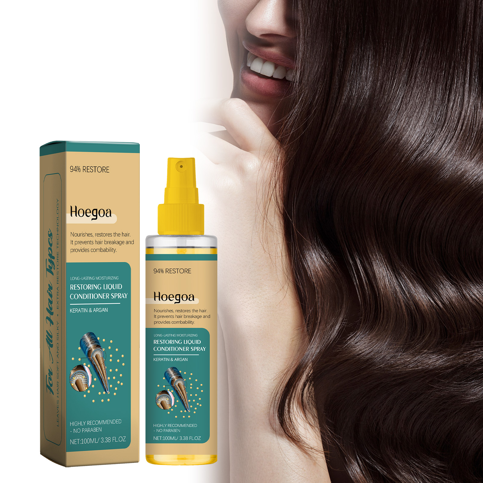 Hoegoa Hair Serums & Essences hair treatment moisturizing hydrating 100ml | Premium Hair Care - Image 2