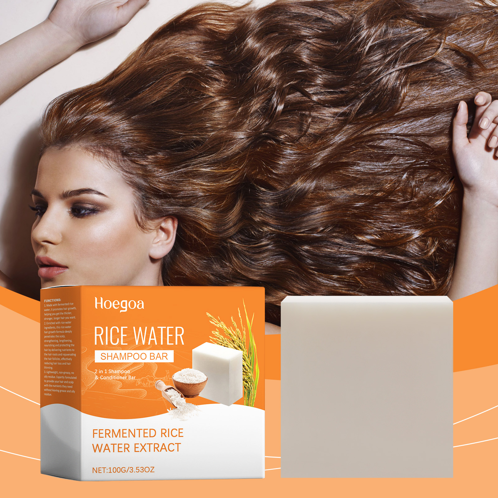 Hoegoa Shampoo Bars & Hair Soap shampoo moisturizing smooth 100g | Premium Hair Care - Image 2