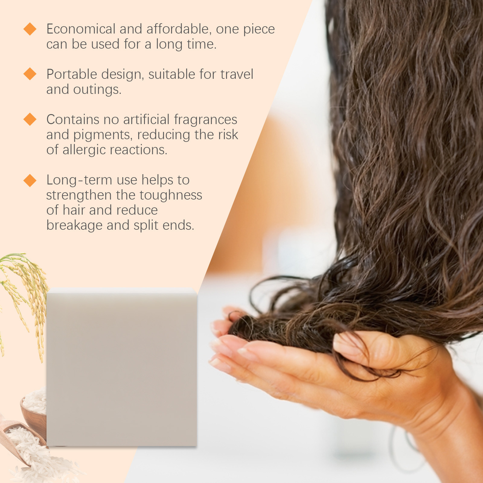 Hoegoa Shampoo Bars & Hair Soap shampoo moisturizing smooth 100g | Premium Hair Care - Image 3