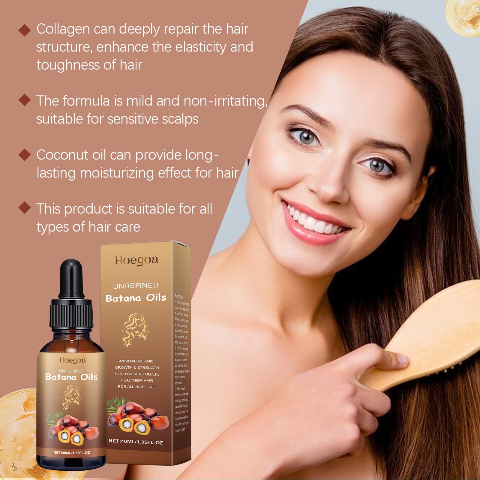 Hoegoa Hair Oils & Treatments hair treatment moisturizing smooth 40ml | Premium Hair Care - Image 4