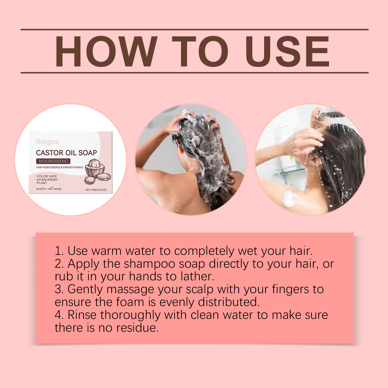 Hoegoa Shampoo Bars & Hair Soap shampoo moisturizing volumizing 100g | Premium Hair Care - Image 6