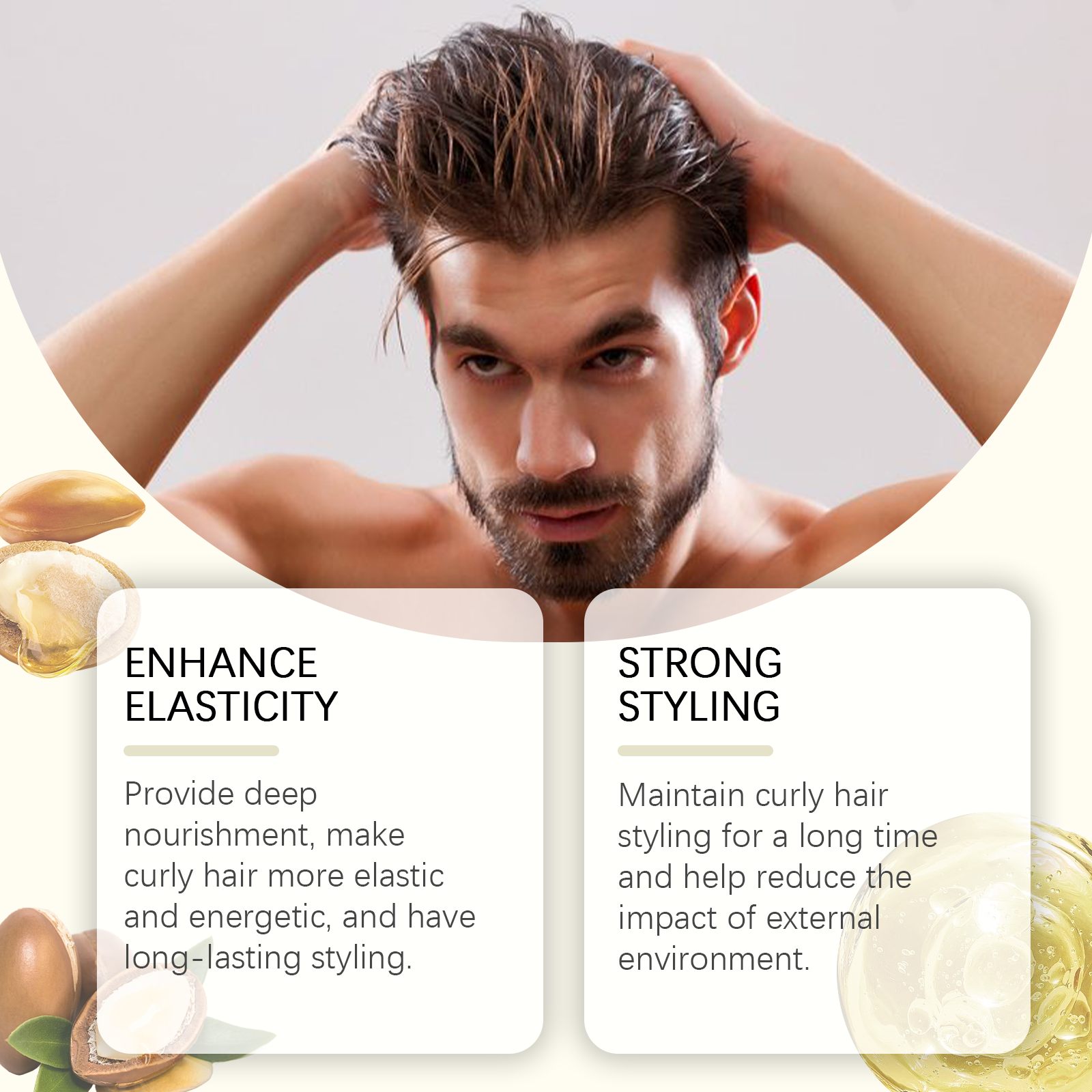 Hoegoa Hair Mousse & Gel styling curl defining natural 100g | Premium Hair Care - Image 3