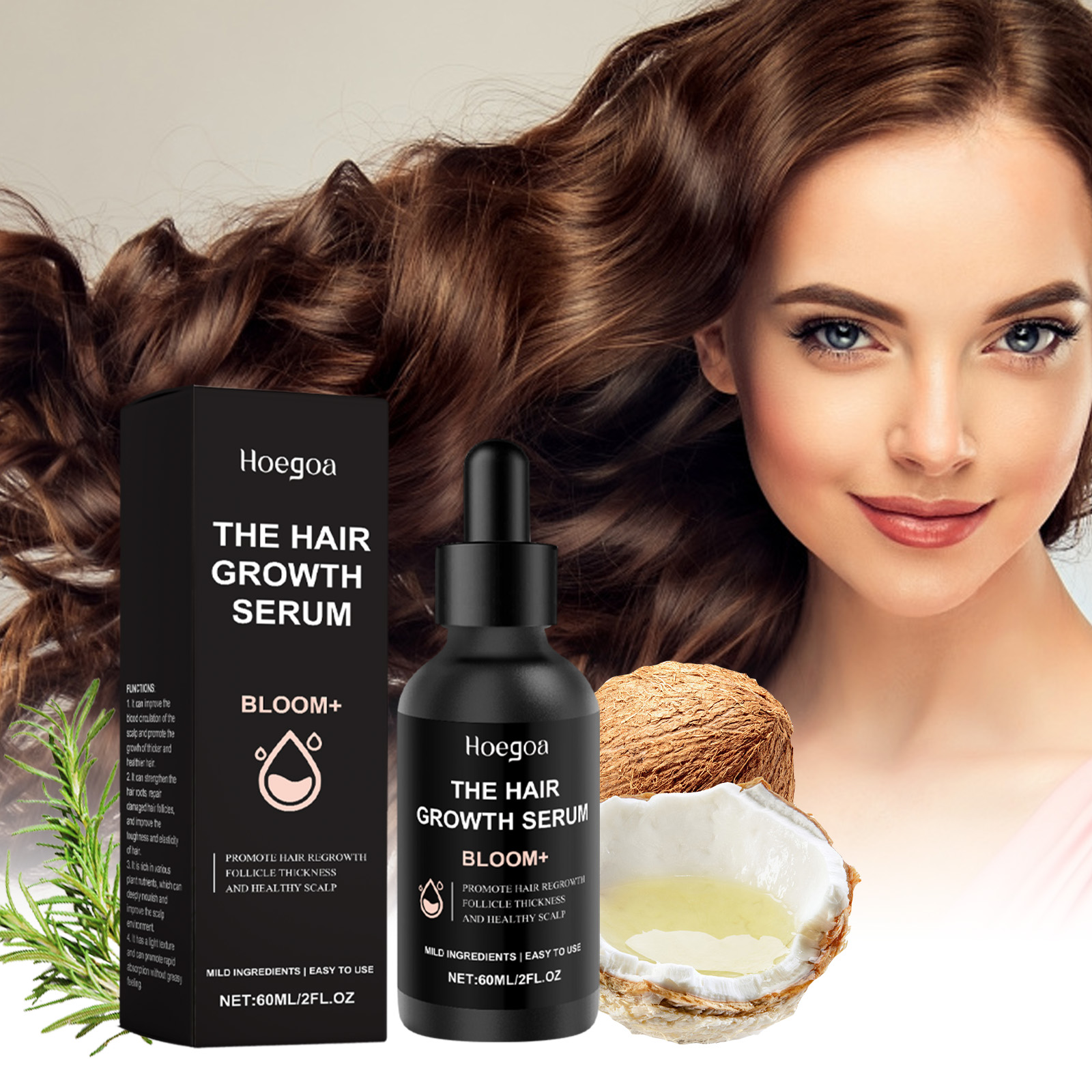 Hoegoa Hair Serums & Essences hair care moisturizing essence 60ml | Premium Hair Care - Image 2