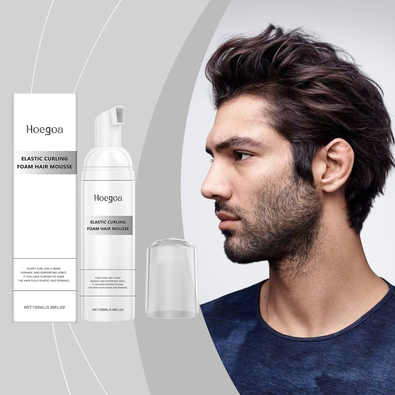 Hoegoa Hair Mousse & Gel volumizing oil control refreshing 100ml | Premium Hair Care - Image 2