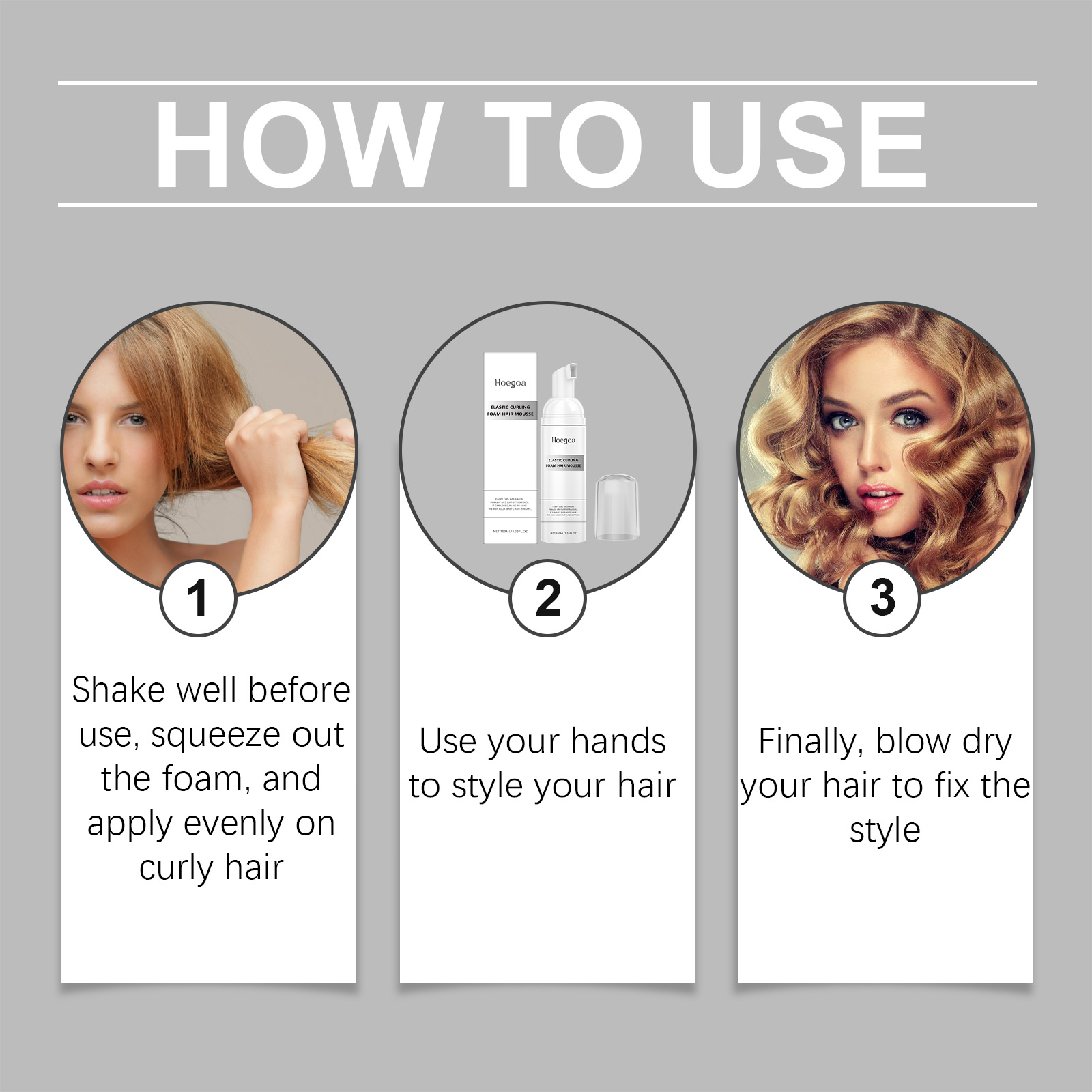 Hoegoa Hair Mousse & Gel volumizing oil control refreshing 100ml | Premium Hair Care - Image 6