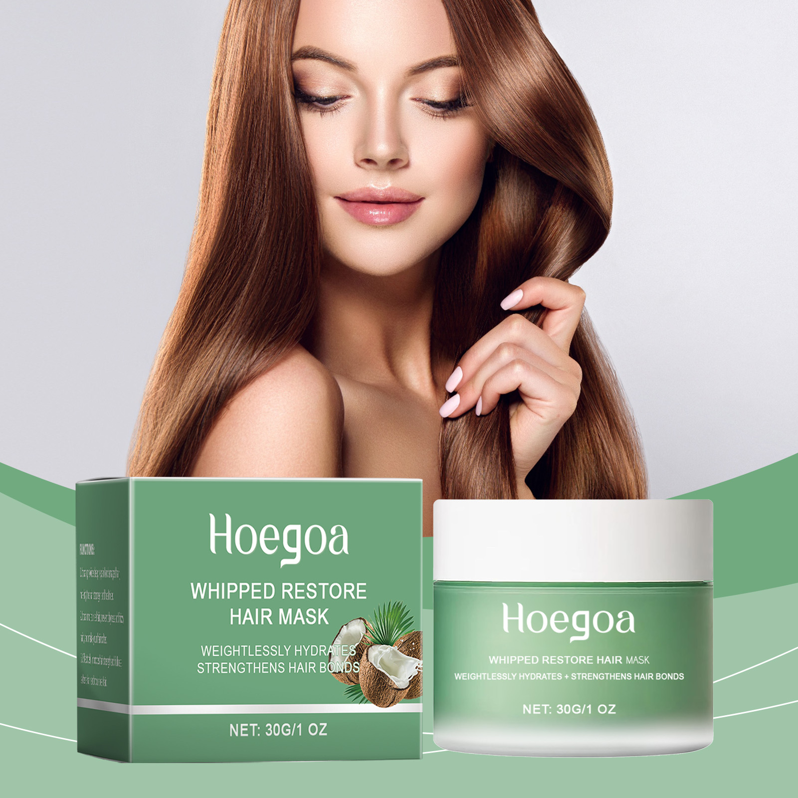 Hoegoa Conditioner moisturizing hydrating hair mask 30g | Premium Hair Care - Image 2