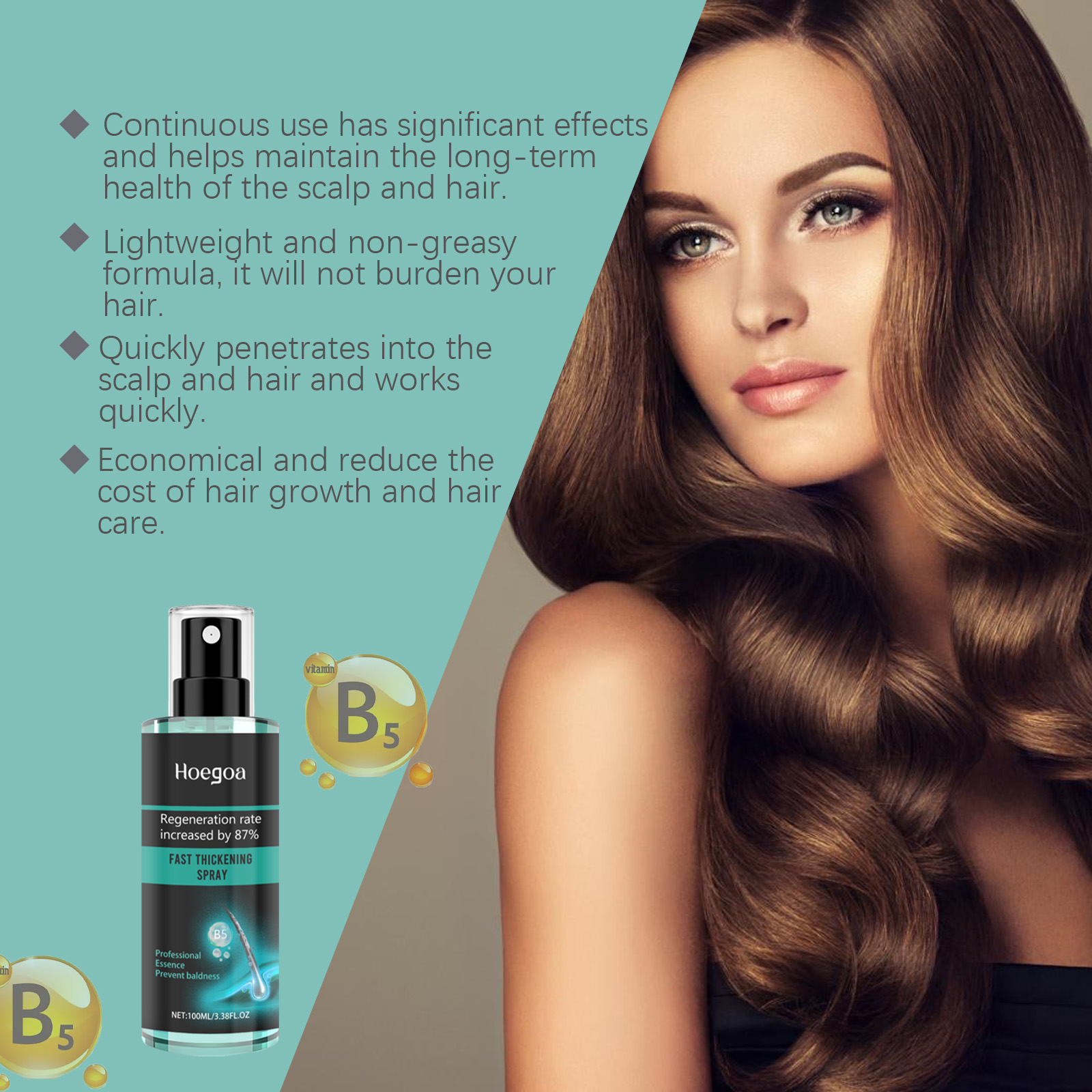 Hoegoa Hair Serums & Essences anti-hair loss spray 100ml | Premium Hair Care - Image 3
