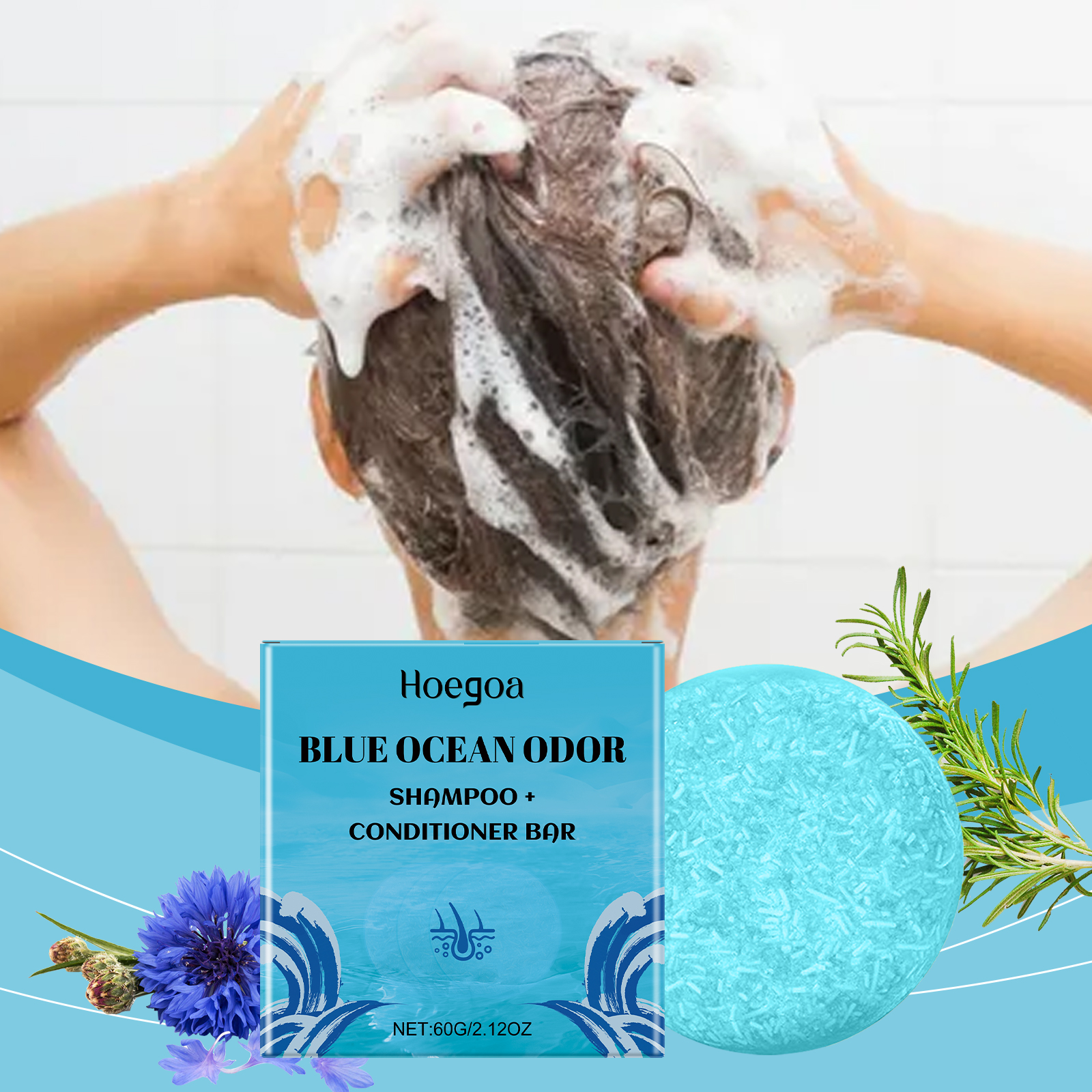 Hoegoa Shampoo Bars & Hair Soap hair treatment shampoo moisturizing 60g | Premium Hair Care - Image 2