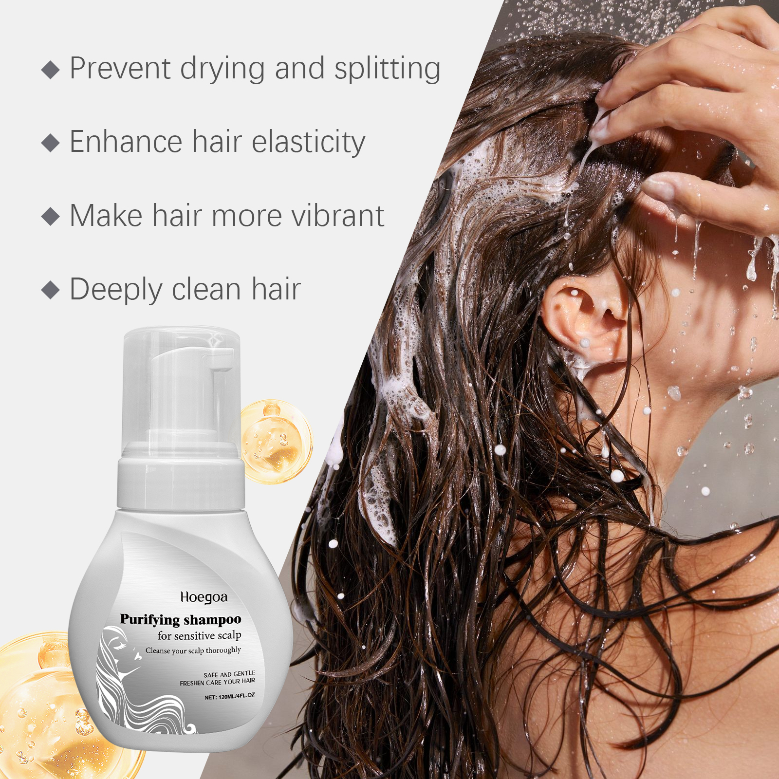 Hoegoa Shampoo hair treatment shampoo moisturizing 120ml | Premium Hair Care - Image 3