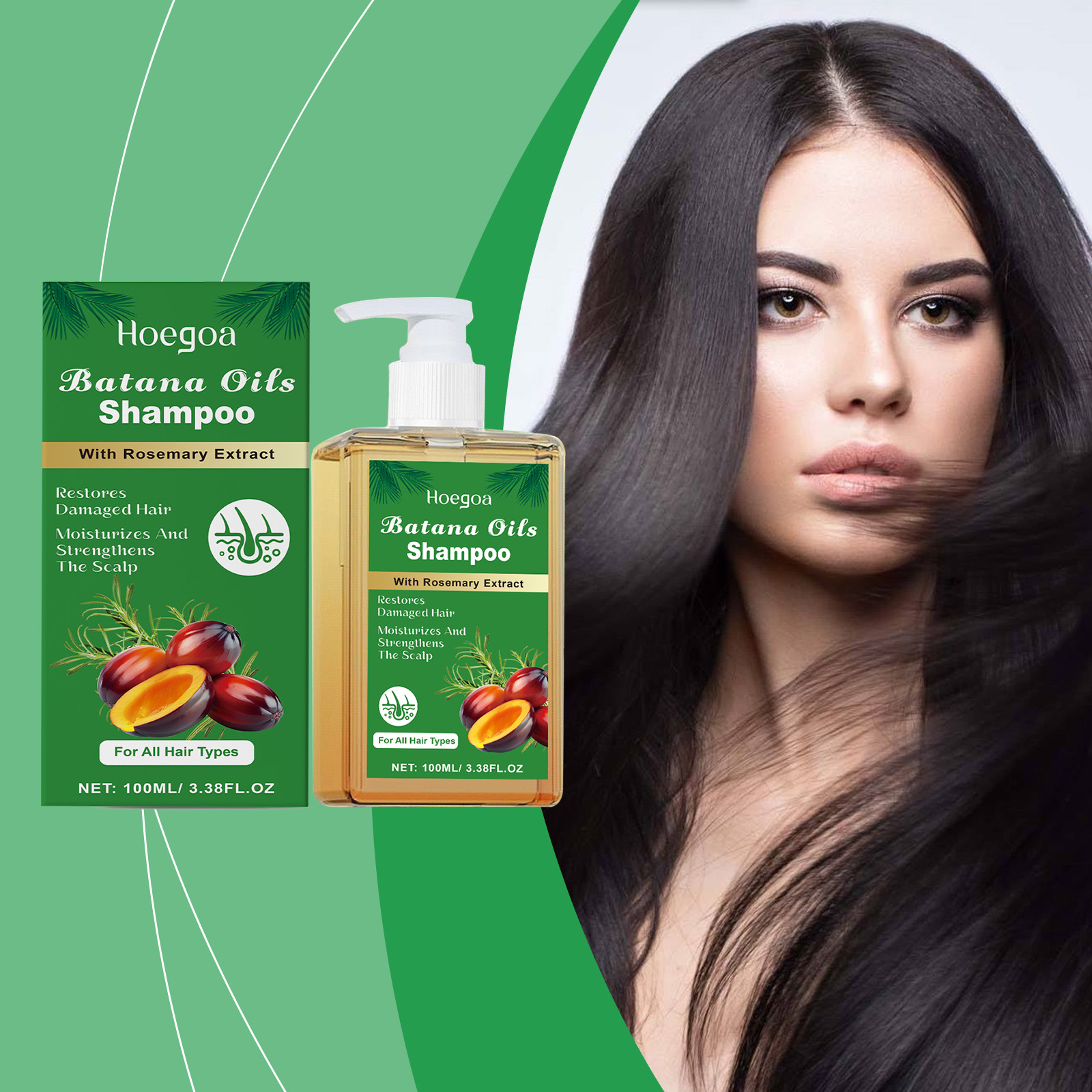 Hoegoa Shampoo hair treatment shampoo smooth 100ml | Premium Hair Care - Image 2