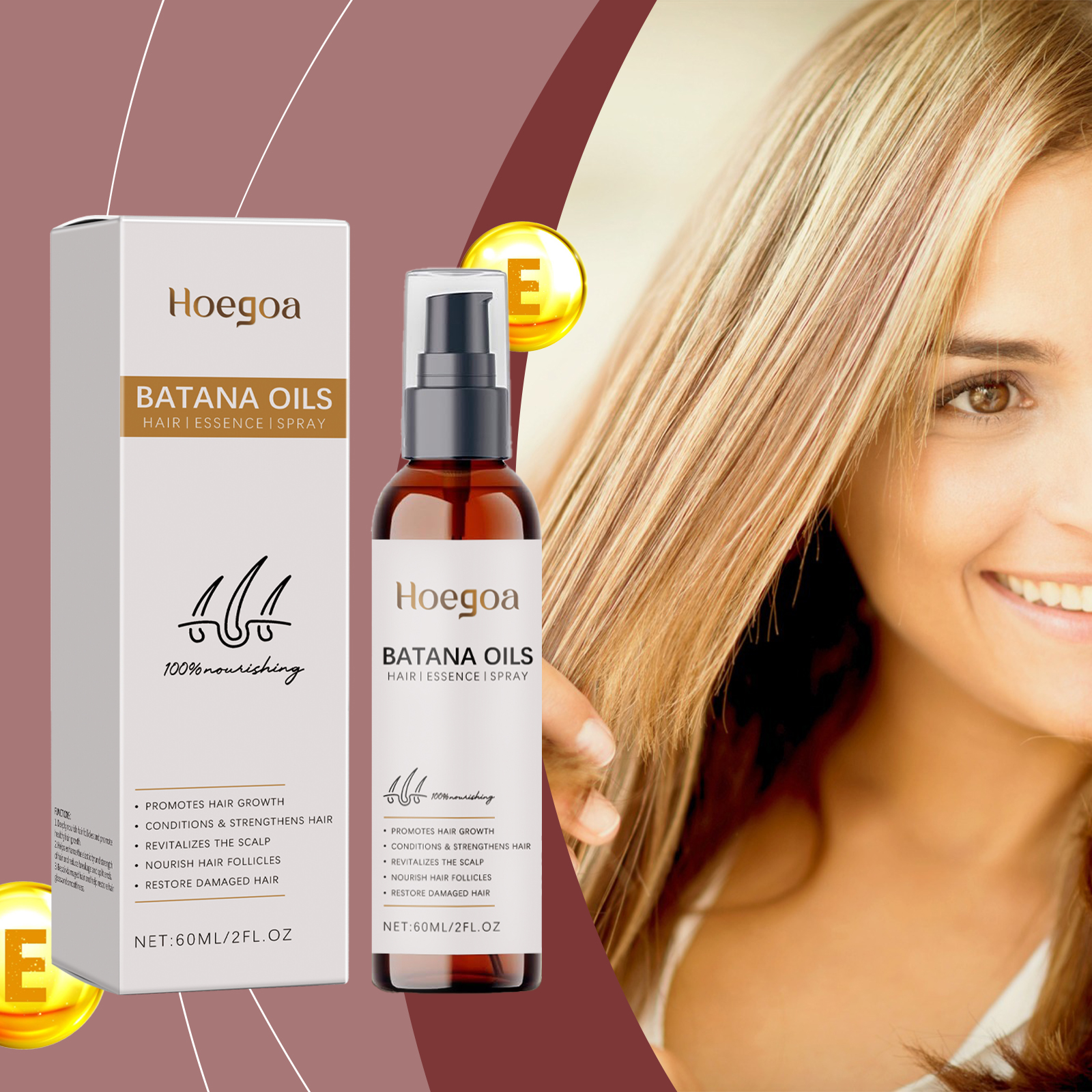 Hoegoa Hair Oils & Treatments hair treatment smooth oil 60ml | Premium Hair Care - Image 2