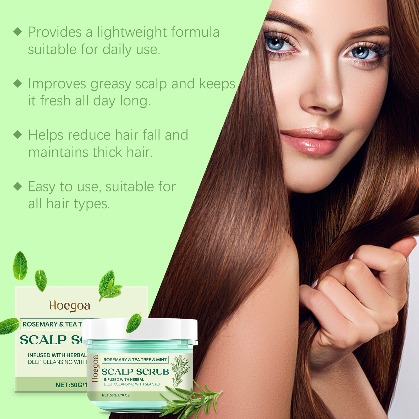 Hoegoa Hair Growth Products scalp rosemary gentle 50g | Premium Hair Care - Image 4